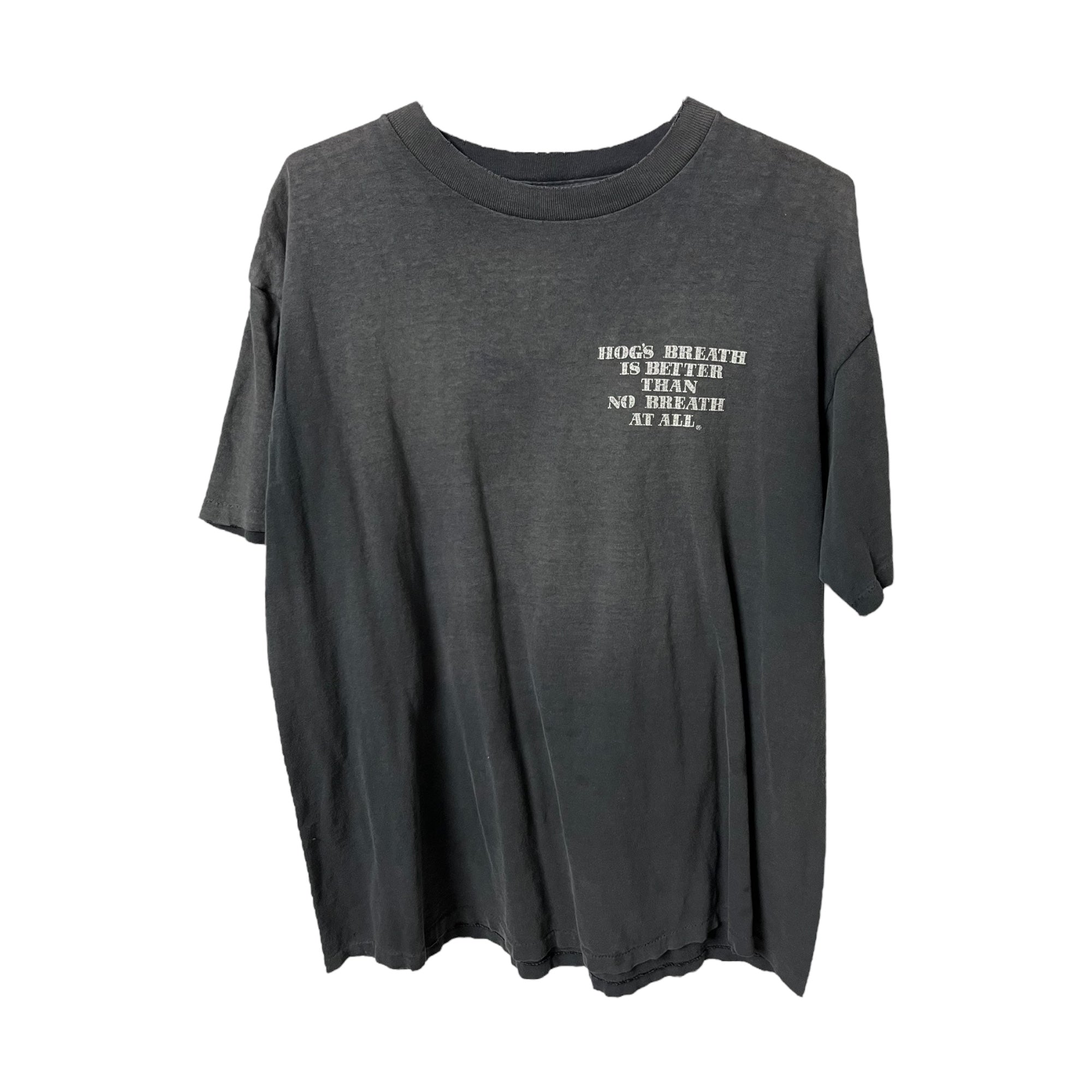 ‘90s Hog’s Breath Saloon, New Orleans Distressed T-Shirt - Sun Faded Black - XL
