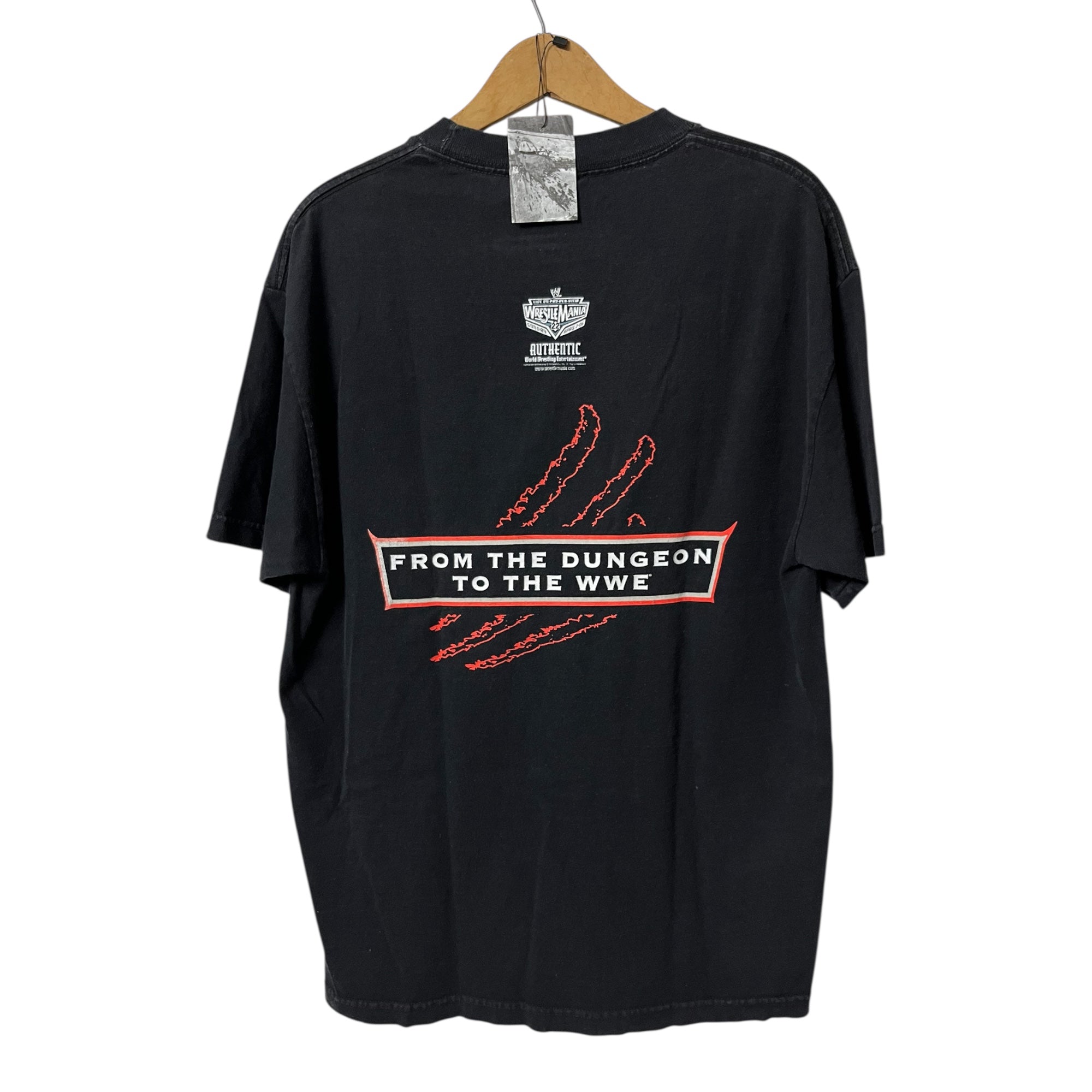 2005 WWE Chris Benoit T-Shirt - Black/Faded Black - L/XL