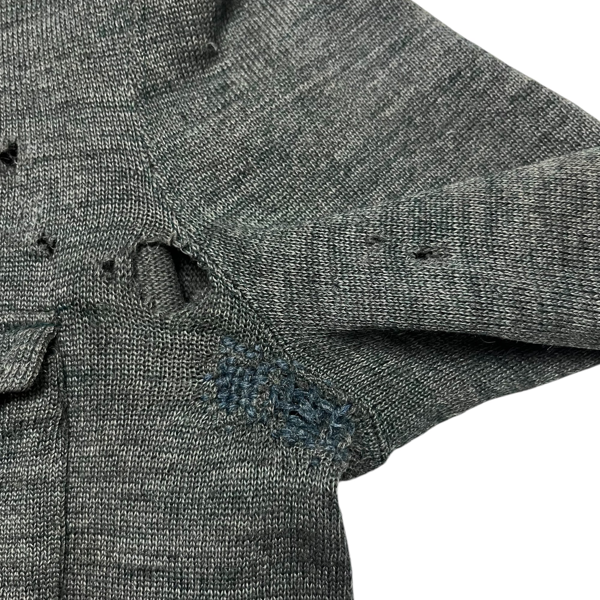 1920/30s German Exercise/Athletics Knit Jacket - Shades of Green - S/M/L
