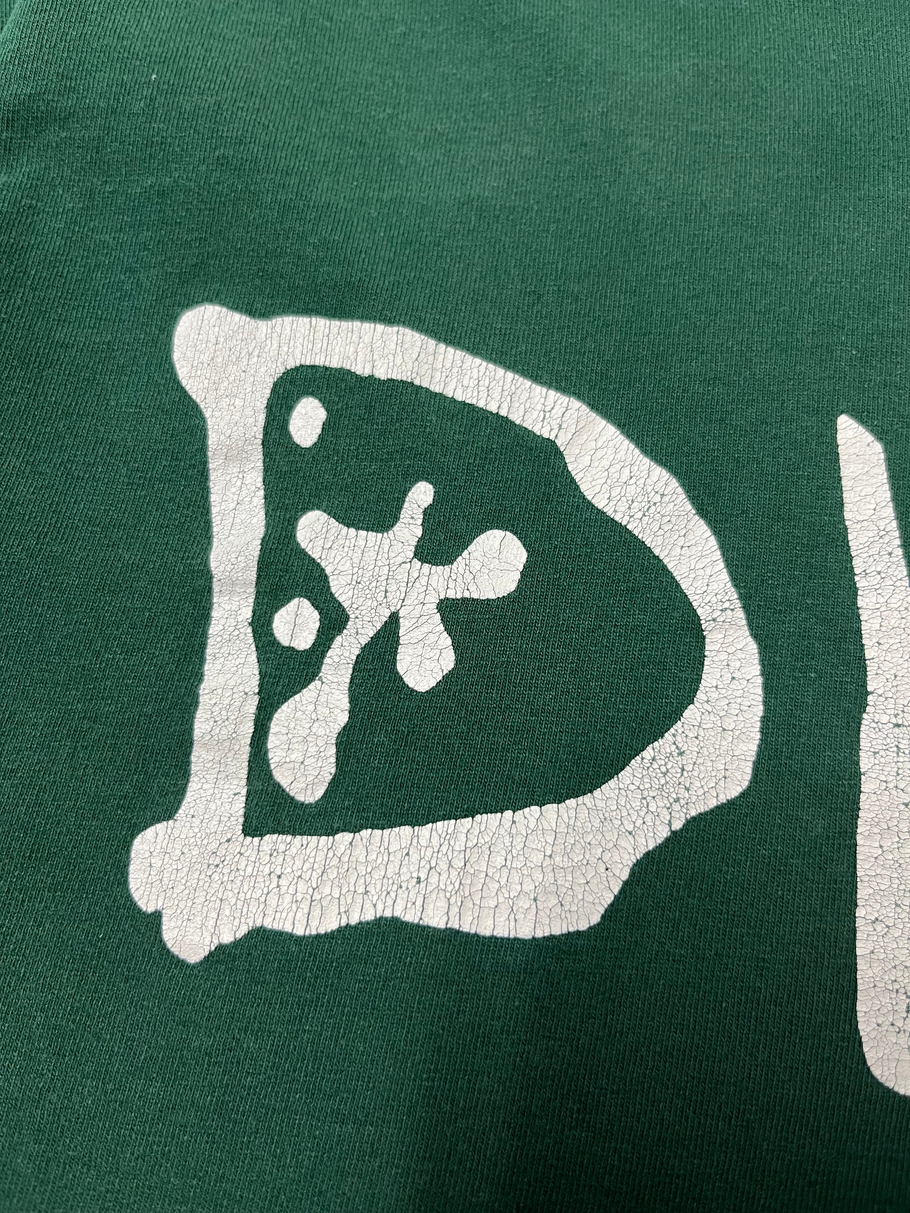 Distressed Late 90s Dink ‘Open Sexual Intercourse’ Band T-Shirt - Forest Green - XL