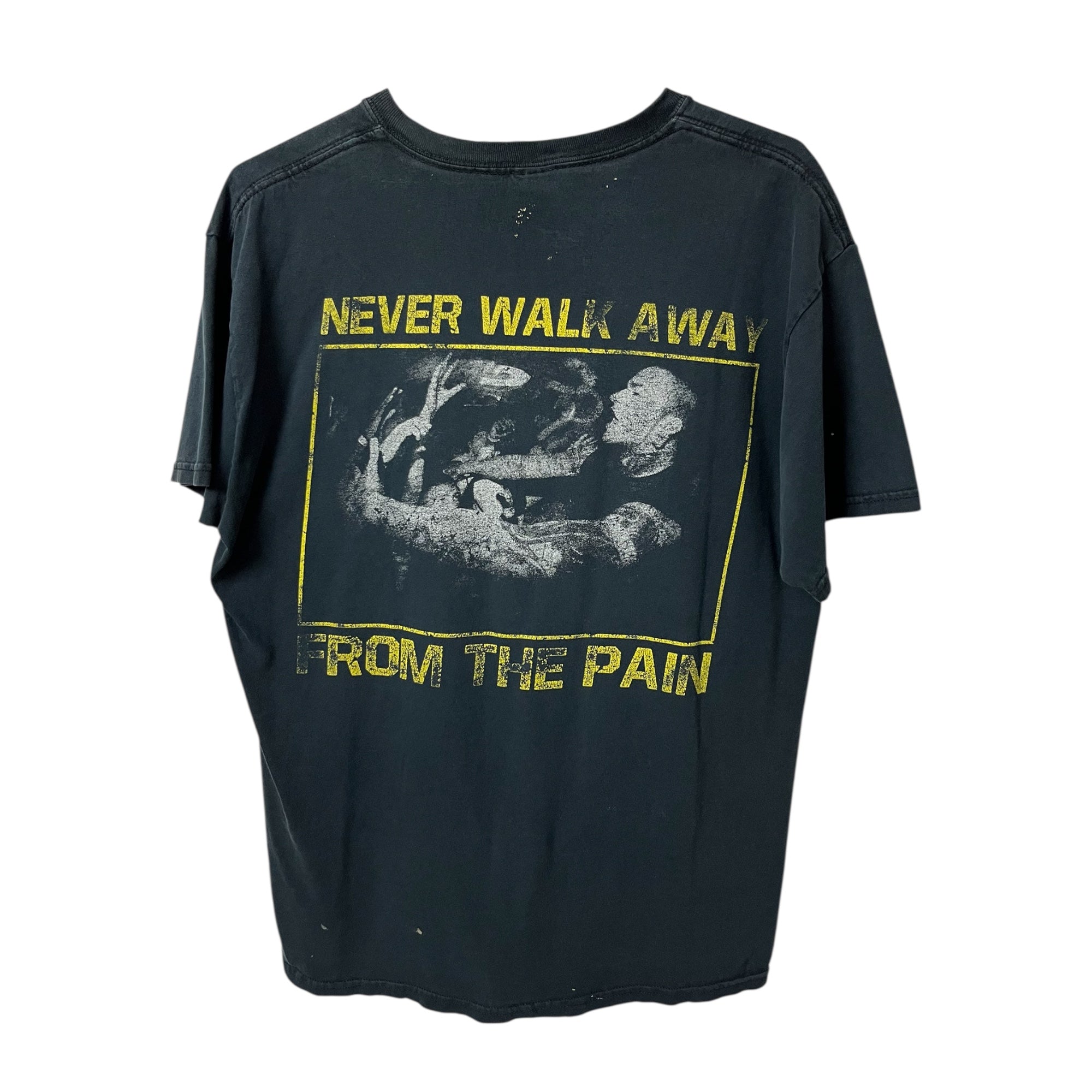 ‘90s Legend ‘Never Walk Away From The Pain’ Band T-Shirt - Faded Black - L