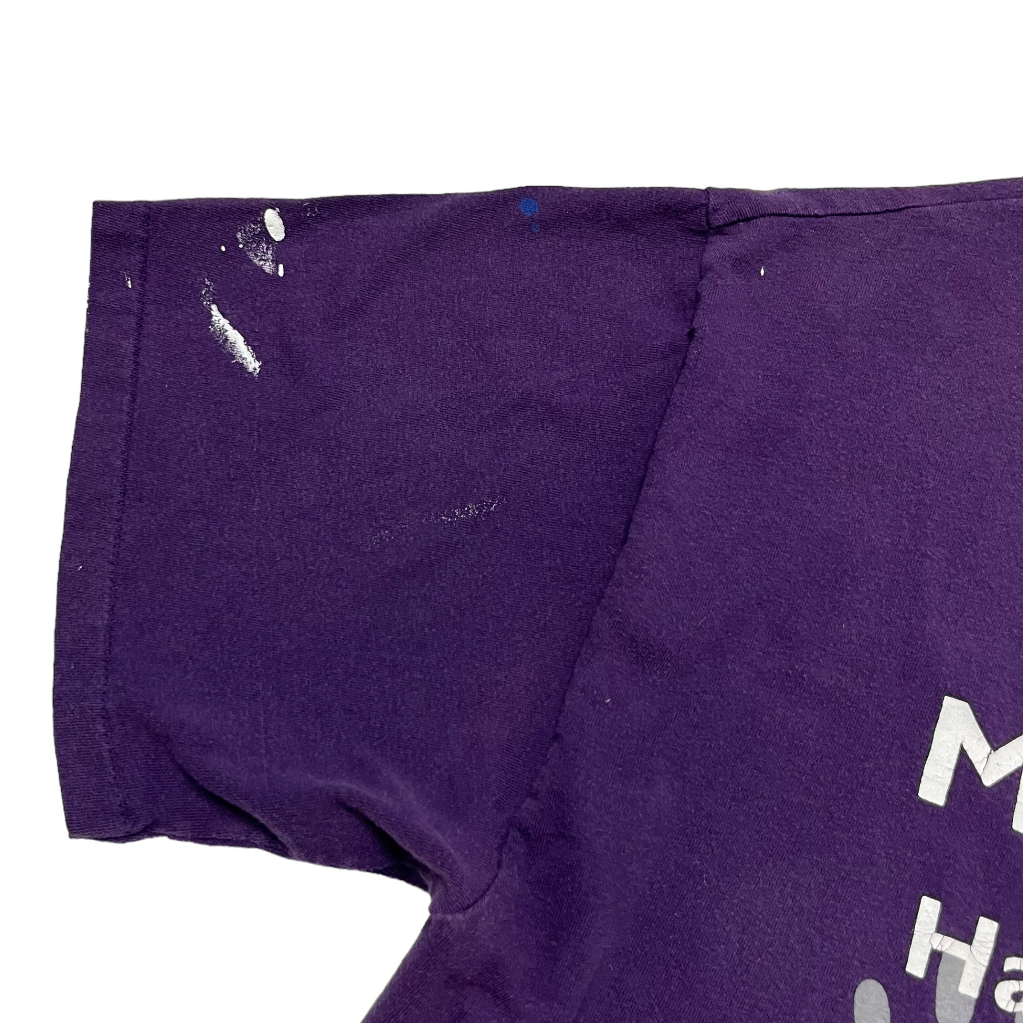 1990s Biotone Massage Oil Painter T-Shirt - Purple - L/XL