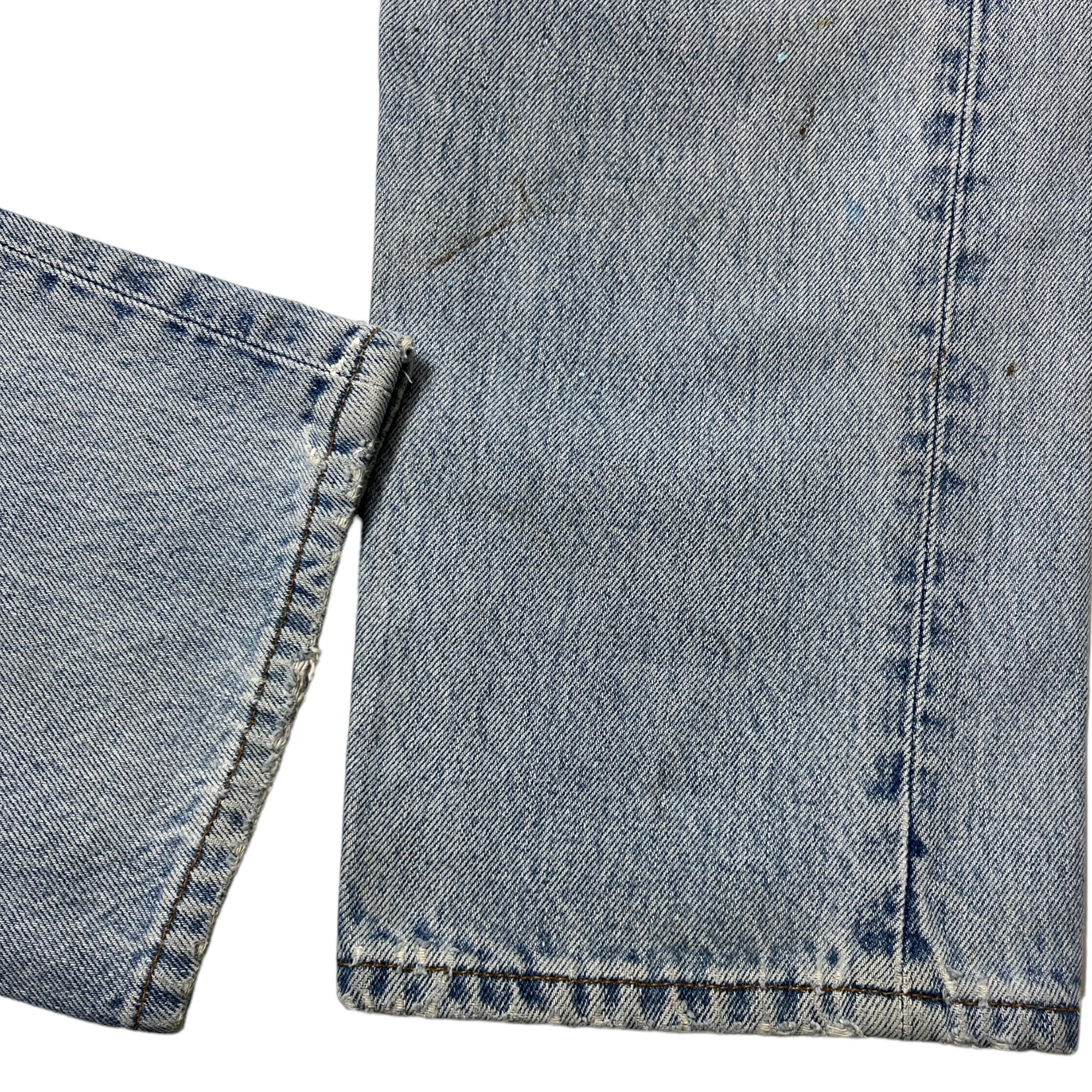 Late 1980s Levi’s Made in USA 501 Painter Jeans - Light Wash Blue - 32x31
