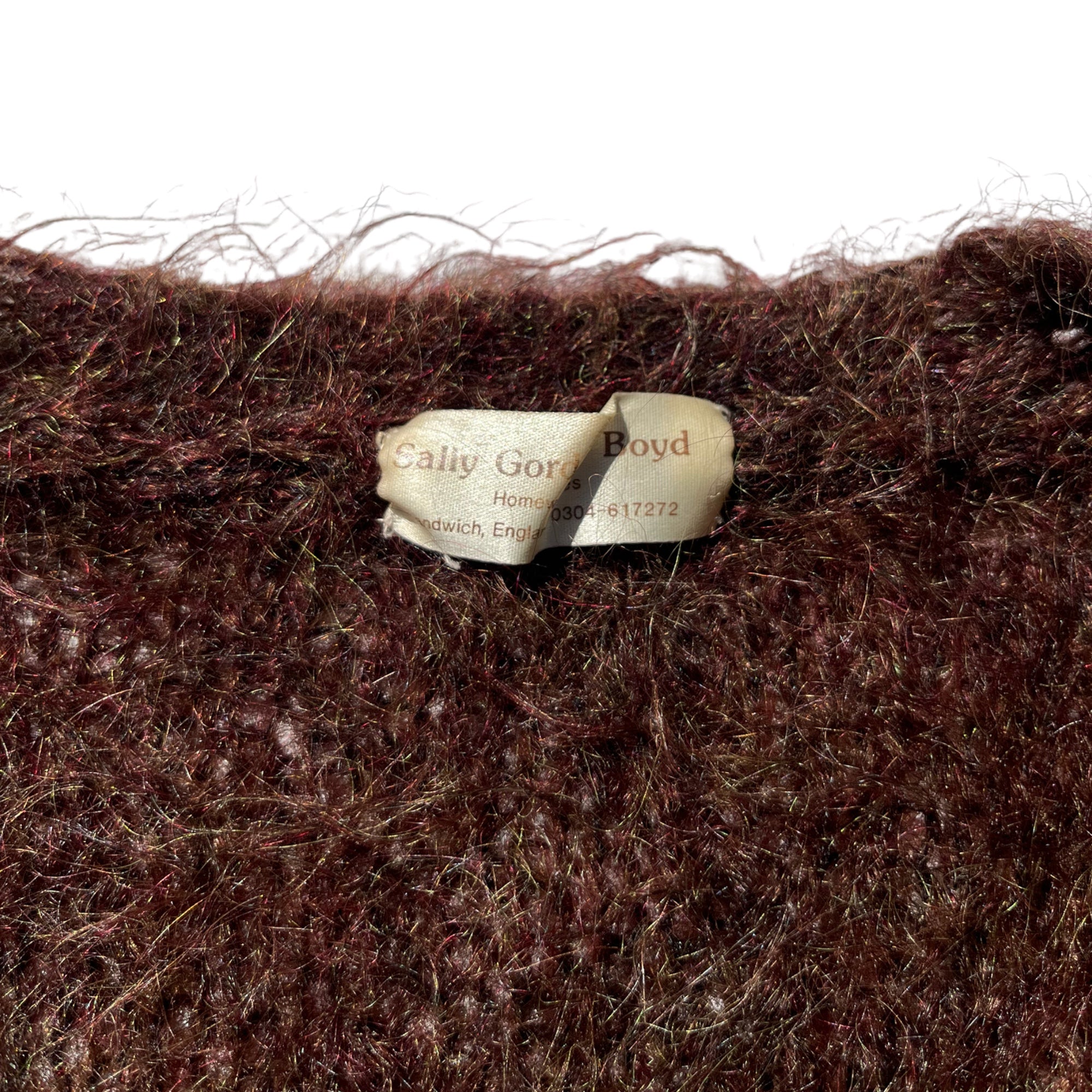 1970s Shaggy Mohair Vest - Grizzly Brown - S/M