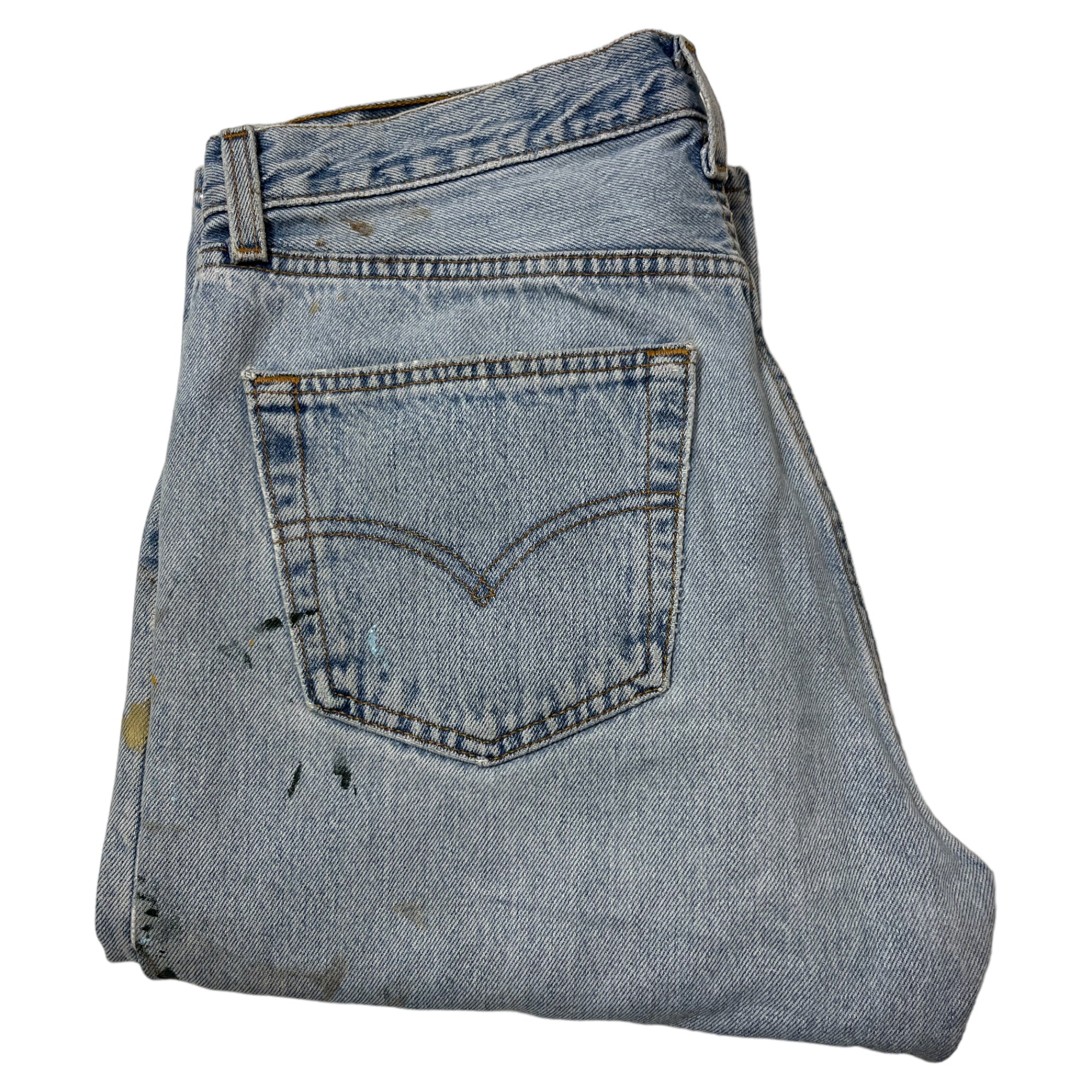 Late 1980s Levi’s Made in USA 501 Painter Jeans - Light Wash Blue - 32x31