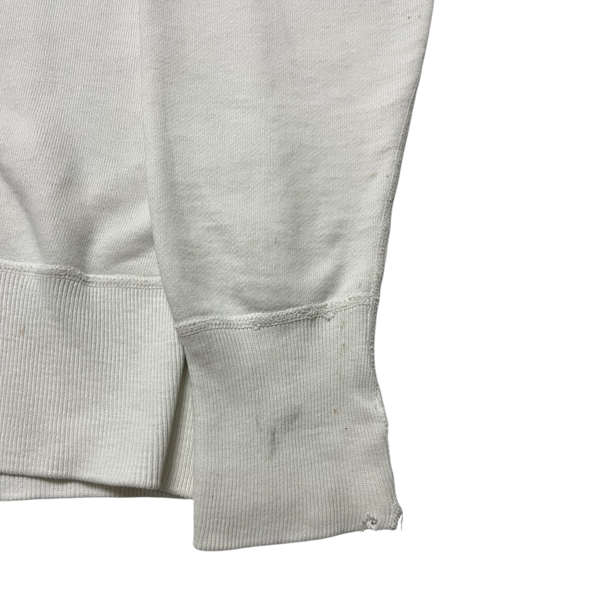 1950/60s ‘Bladensburg Blades’ 1/4 Zip Sweatshirt - White - M/L