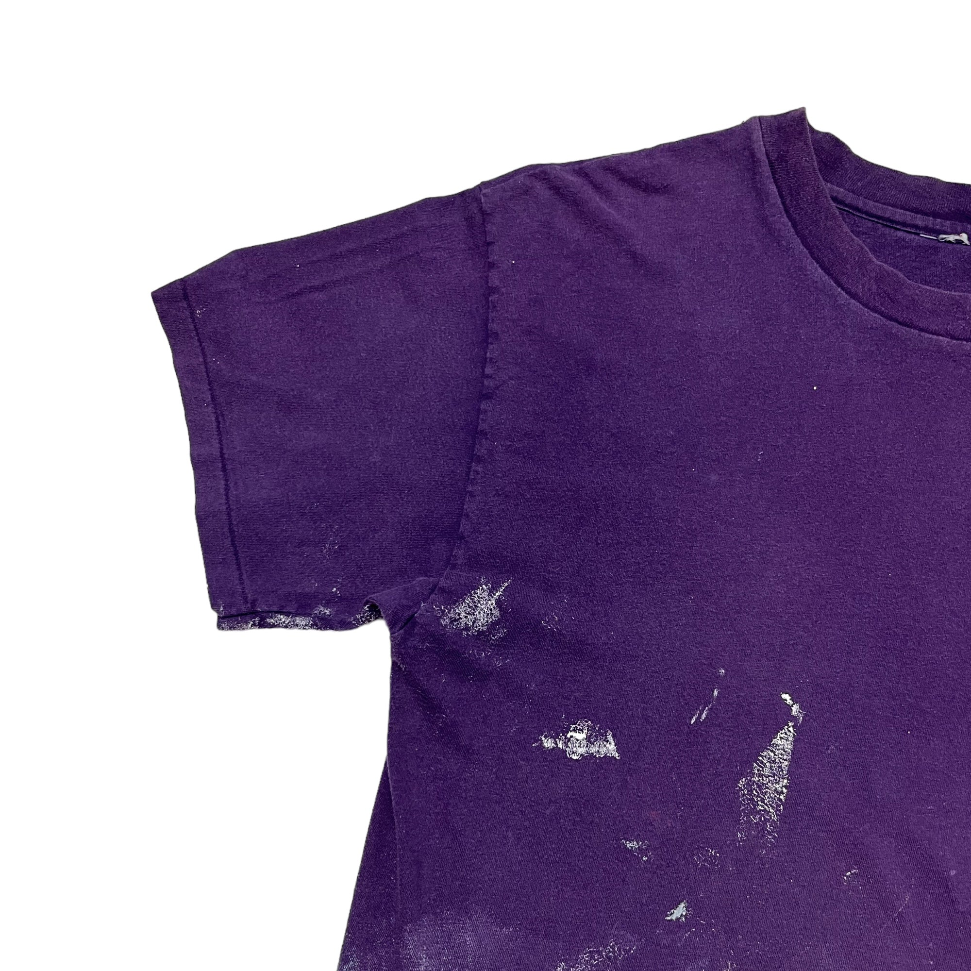 1990s Biotone Massage Oil Painter T-Shirt - Purple - L/XL