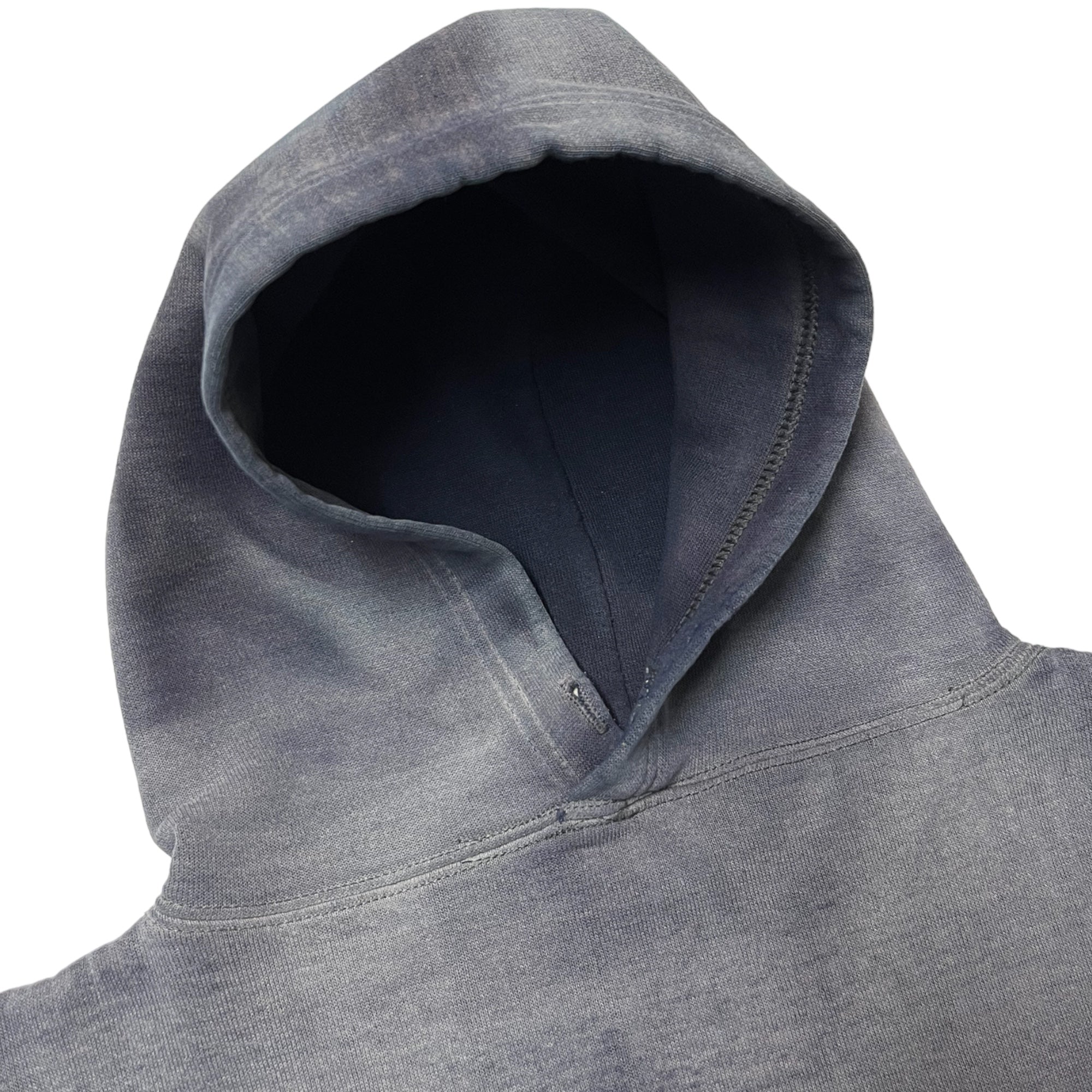 ‘70s Russell Sun Faded Double-Face Hooded Sweatshirt - Ghost Gray/Faded Navy - S