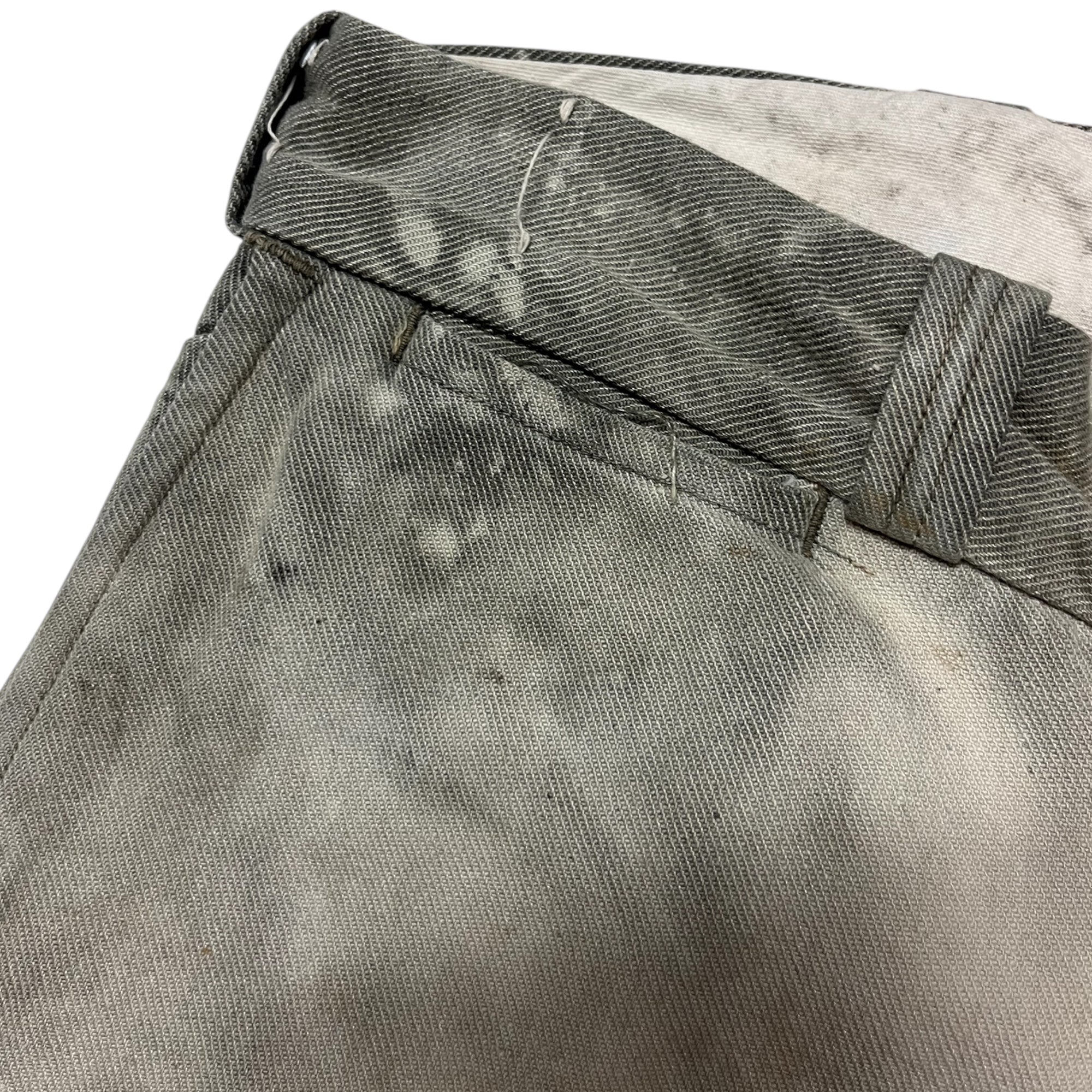 1950s Faded Whipcord Penny’s Big Mac Work Trousers - Smoke Grey - 30x33