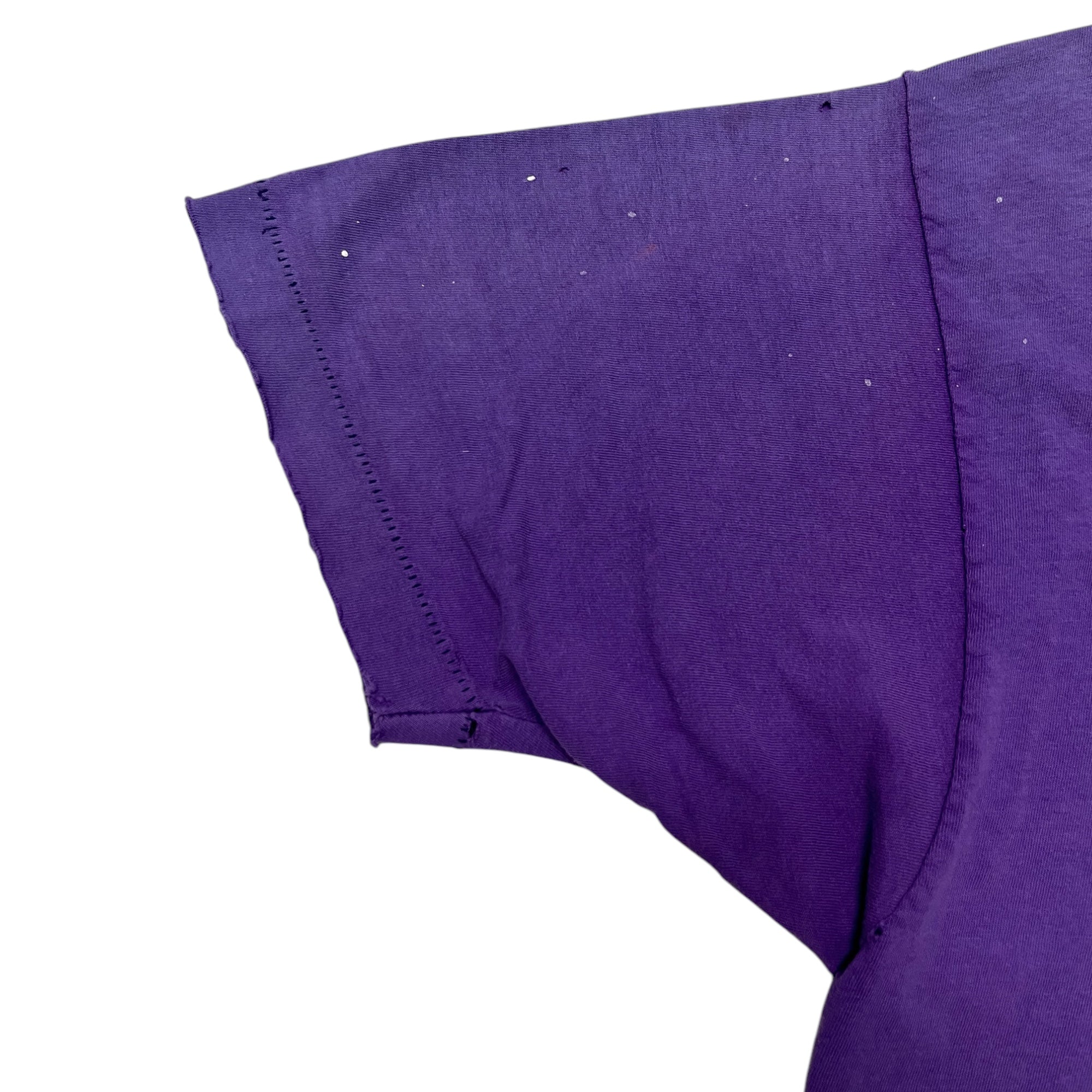 1970s/80s Sun Faded & Distressed T-Shirt - Faded Purple - L/XL