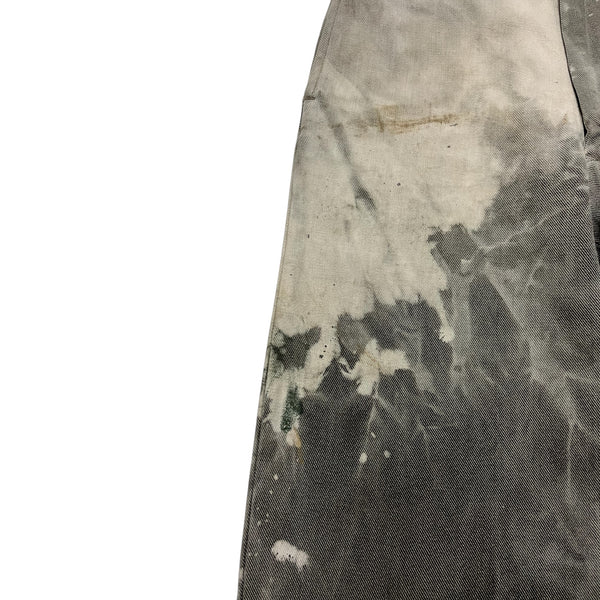 1950s Faded Whipcord Penny's Big Mac Work Trousers - Smoke Grey