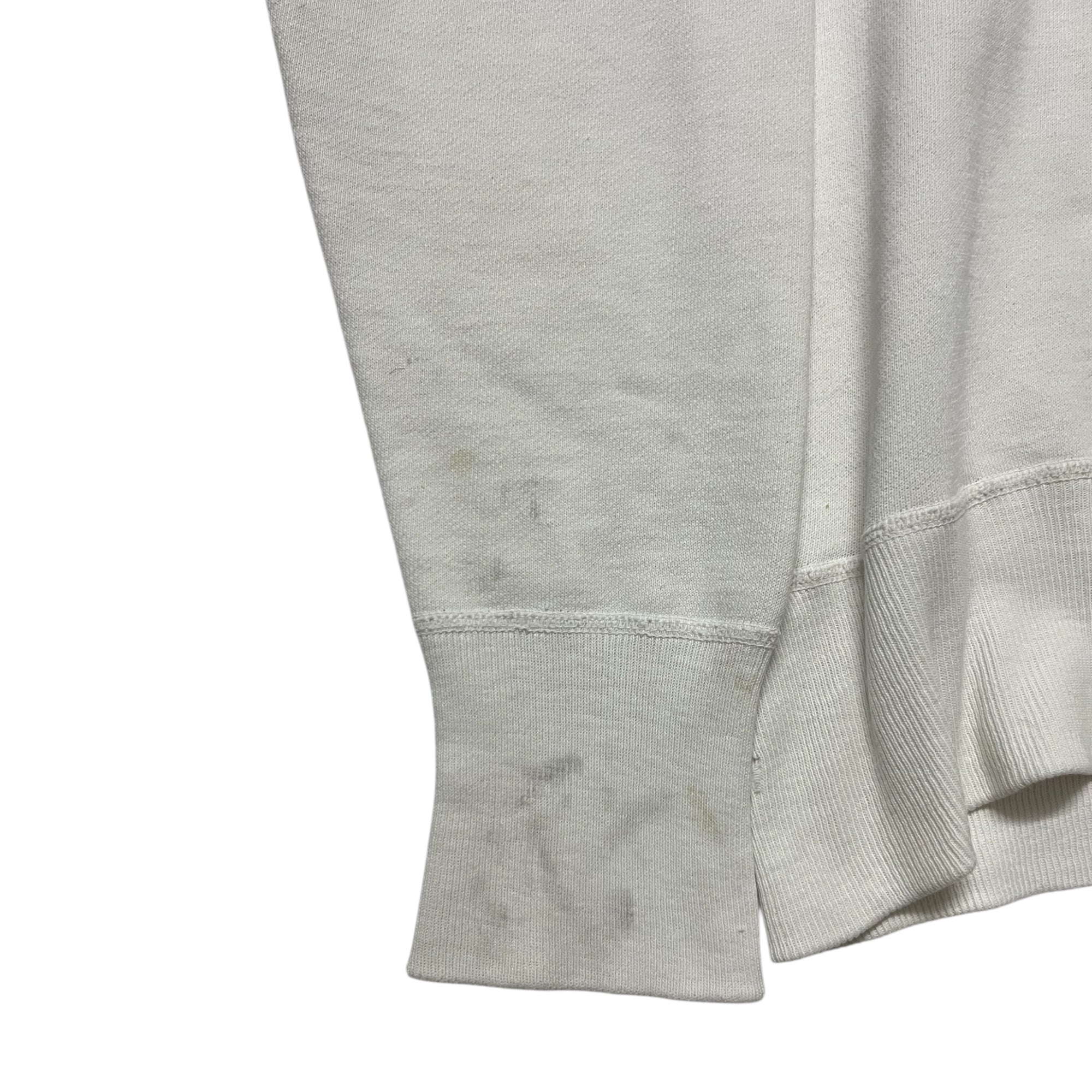 1950/60s ‘Bladensburg Blades’ 1/4 Zip Sweatshirt - White - M/L