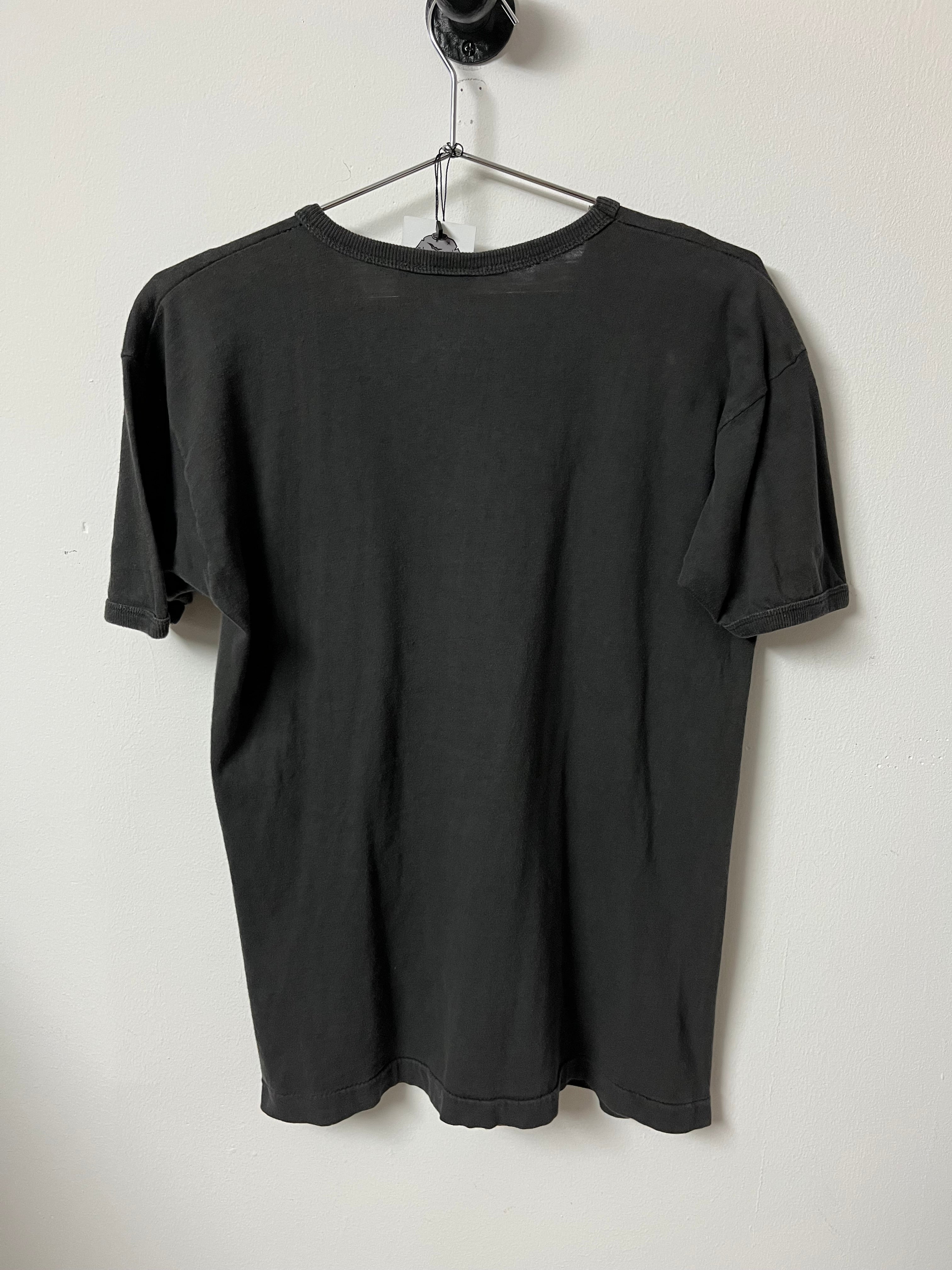 1970s Faded ‘New York, The Big Apple’ Graphic T-Shirt - Faded Black - M