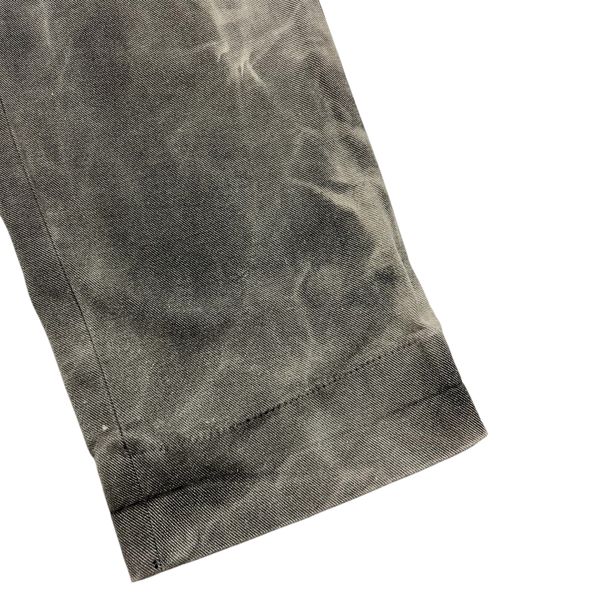 1950s Faded Whipcord Penny’s Big Mac Work Trousers - Smoke Grey - 30x33