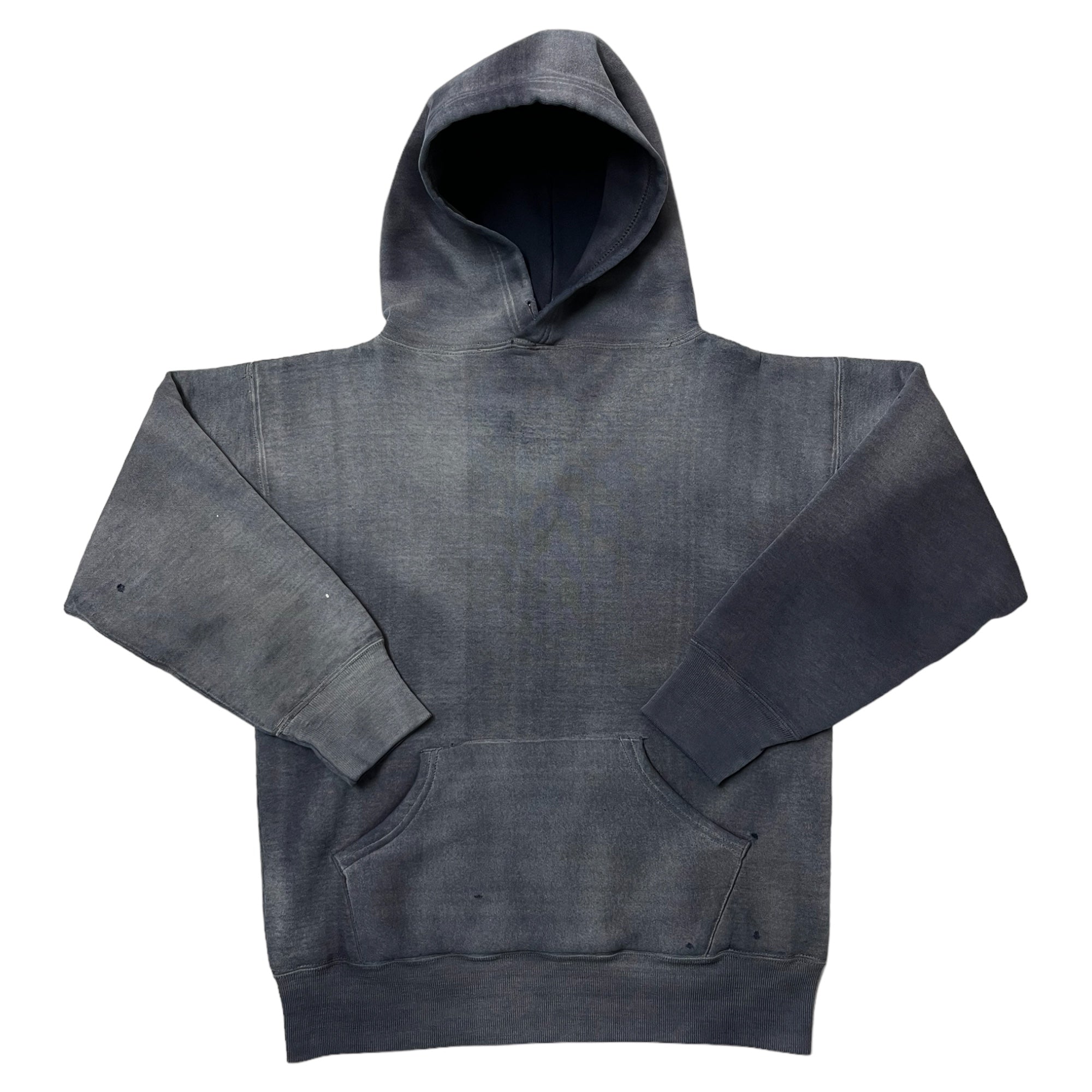 ‘70s Russell Sun Faded Double-Face Hooded Sweatshirt - Ghost Gray/Faded Navy - S
