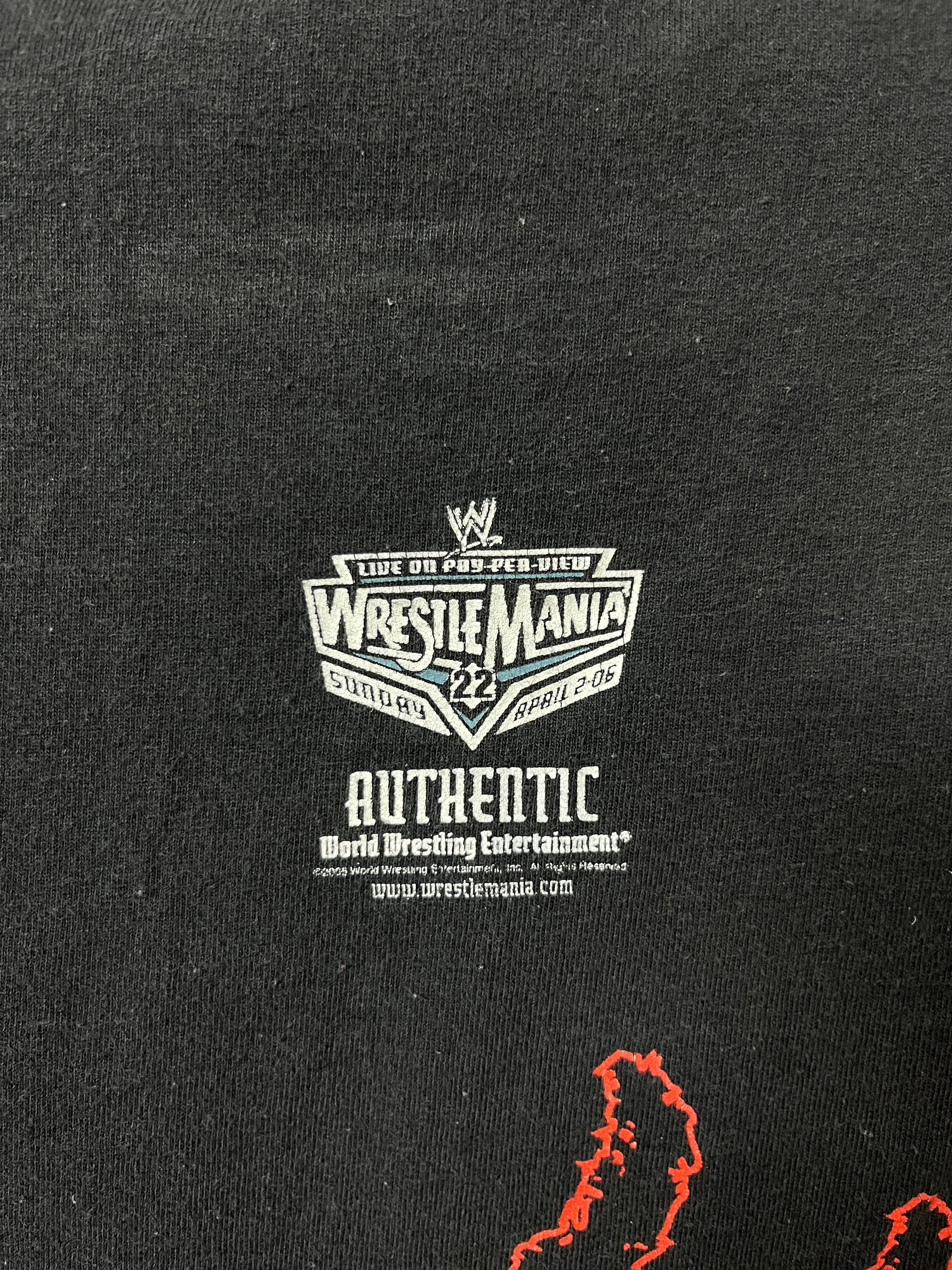 2005 WWE Chris Benoit T-Shirt - Black/Faded Black - L/XL