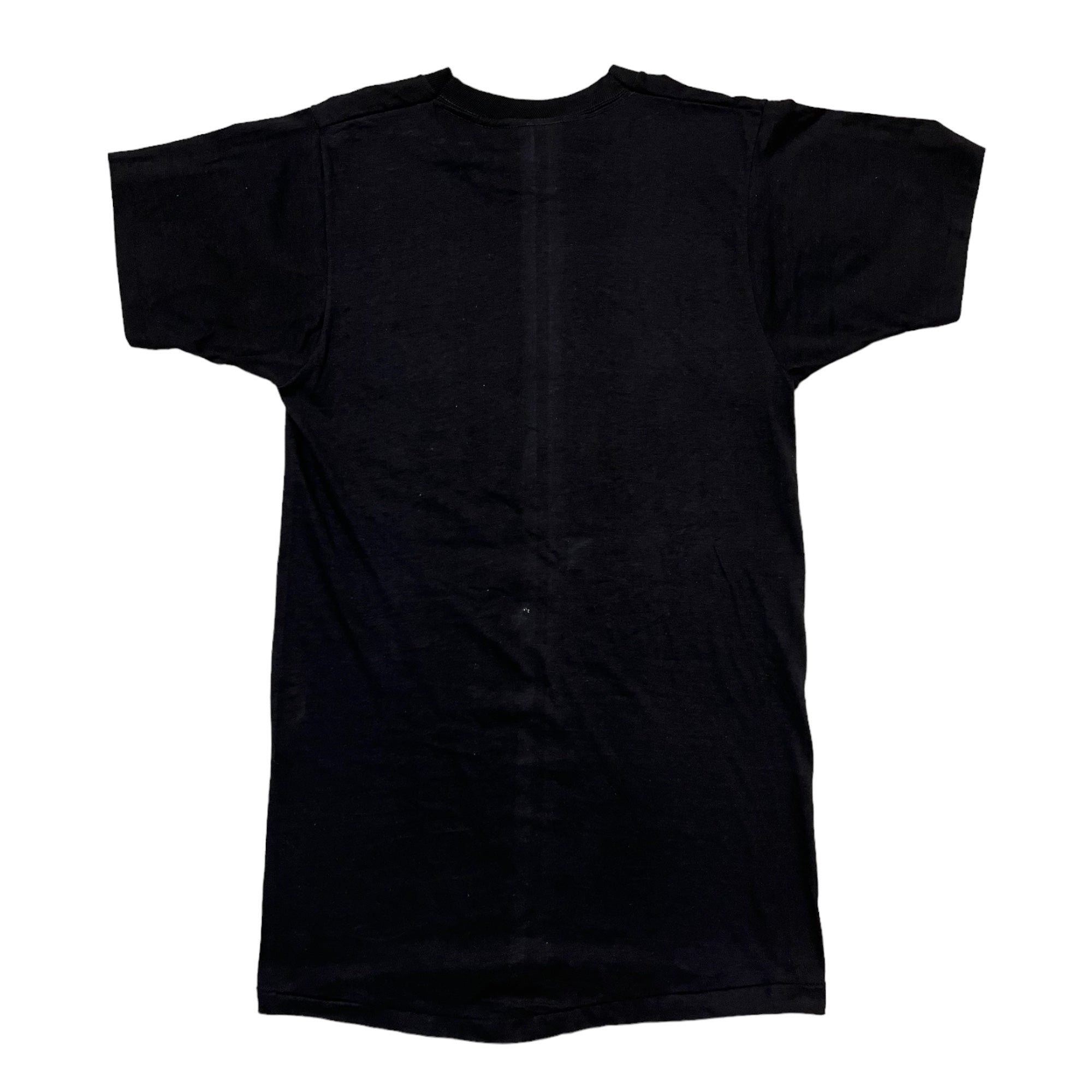 1970s Made in USA ‘Foxy Granny’ Glitter Print Novelty Tee - Black - M/L
