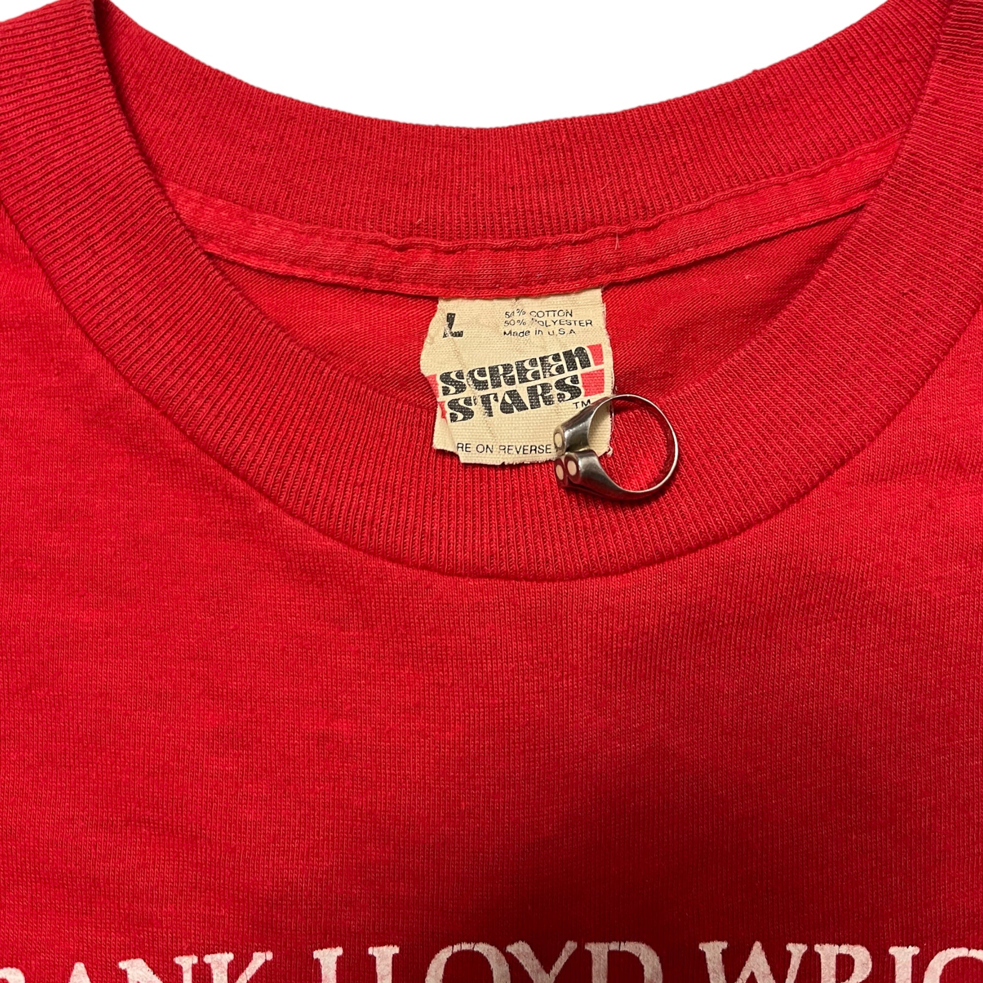 1980s/90s Frank Lloyd Wright ‘Oak Park, Illinois’ T-Shirt - Crimson Red - M
