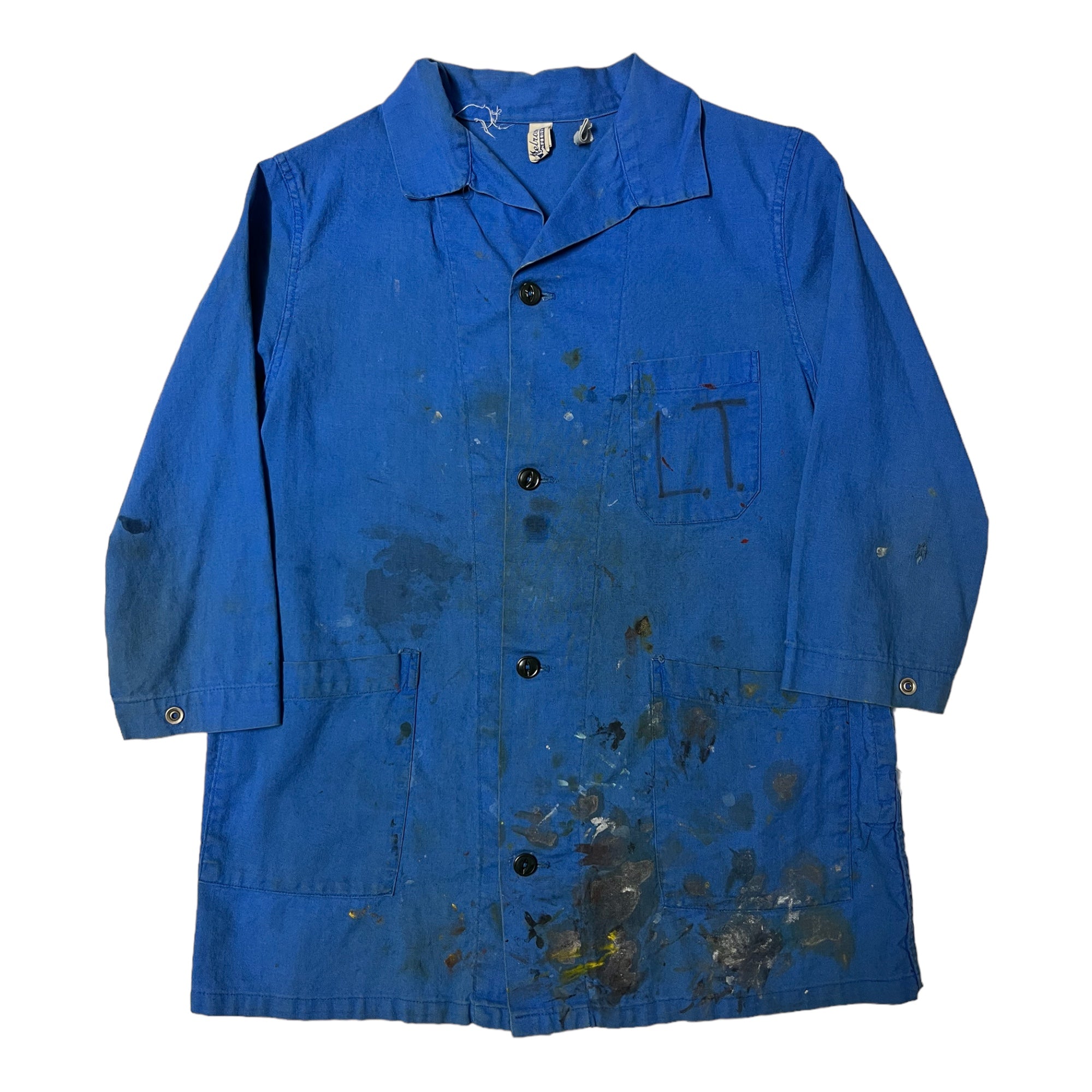 ‘60s/70s Women’s Artist’s Painter Top - Blue - S