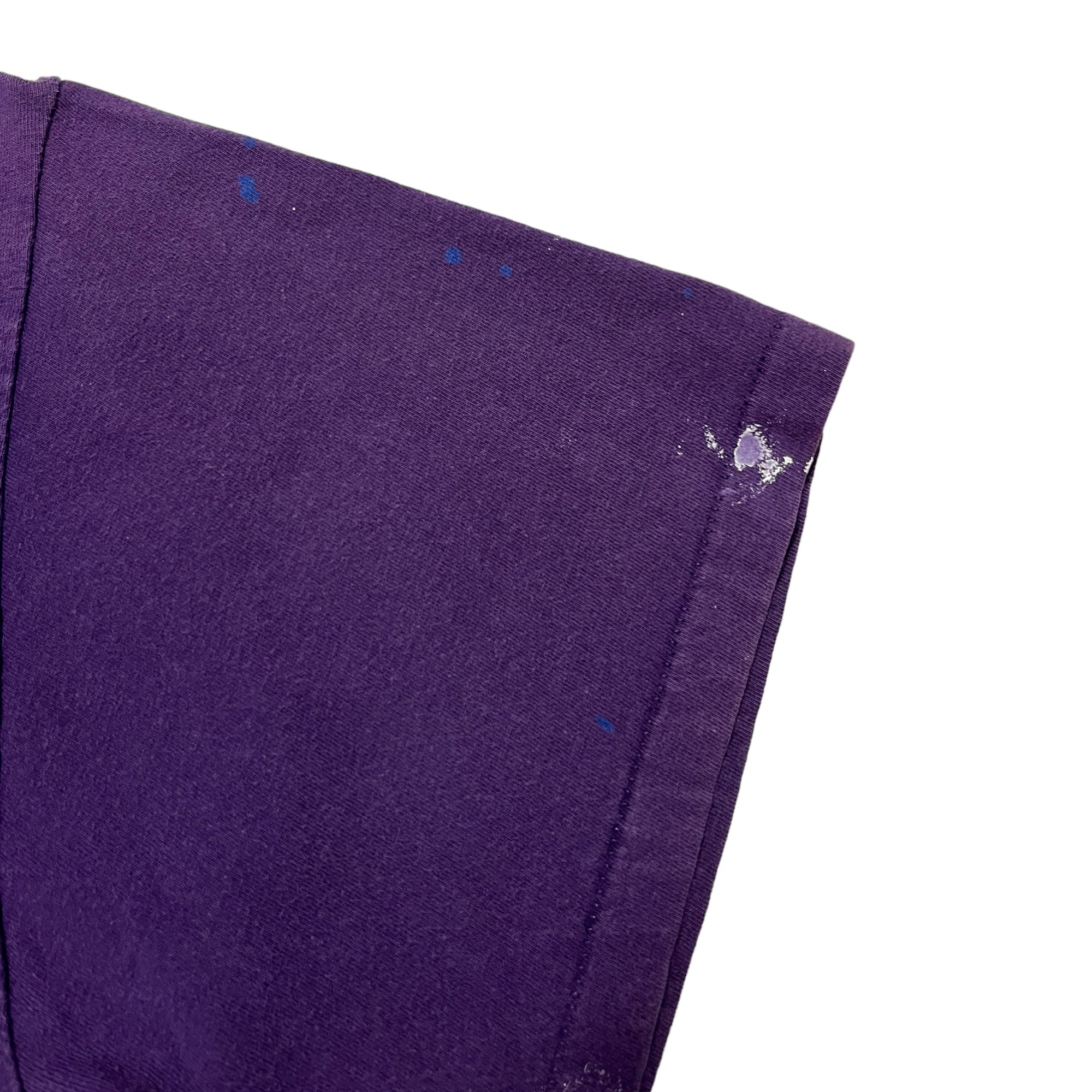 1990s Biotone Massage Oil Painter T-Shirt - Purple - L/XL