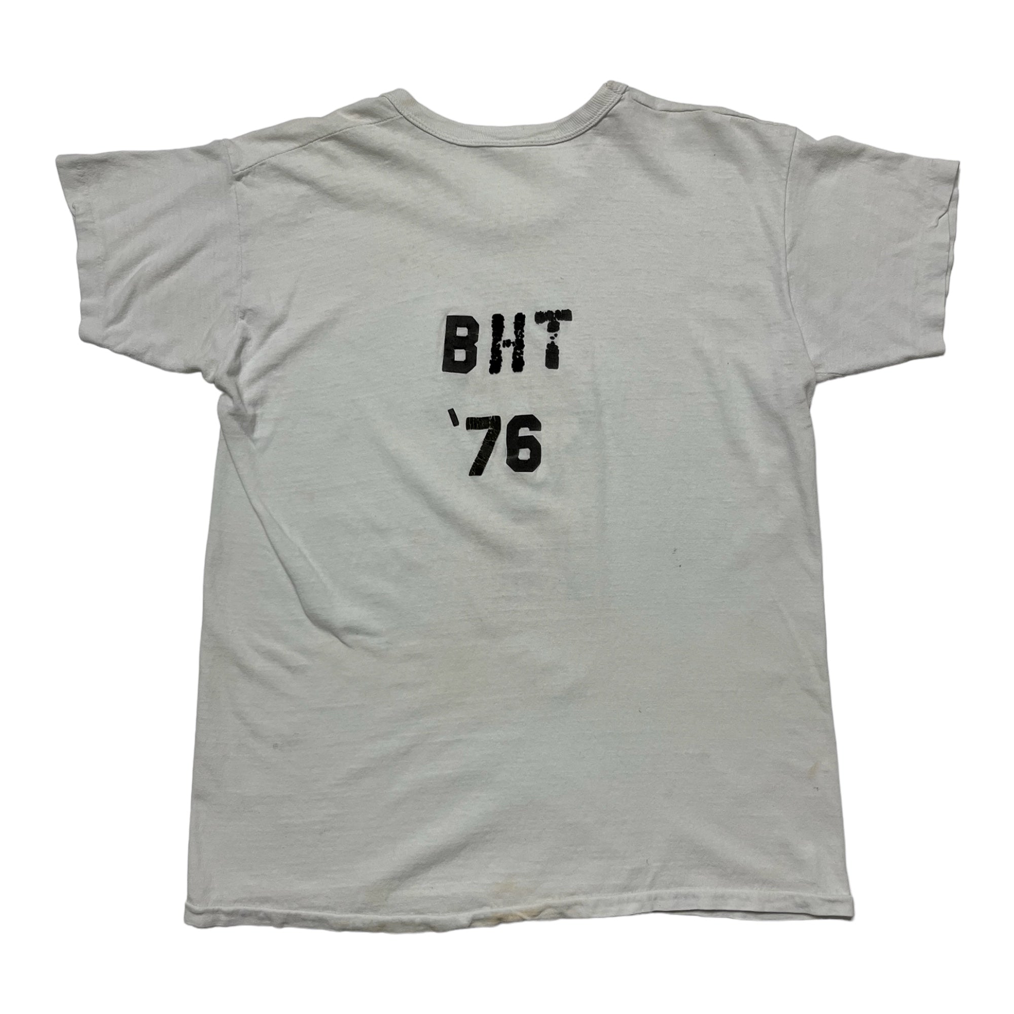 ‘70s Distressed ‘Beer X-ing’ T-Shirt - White - M/L