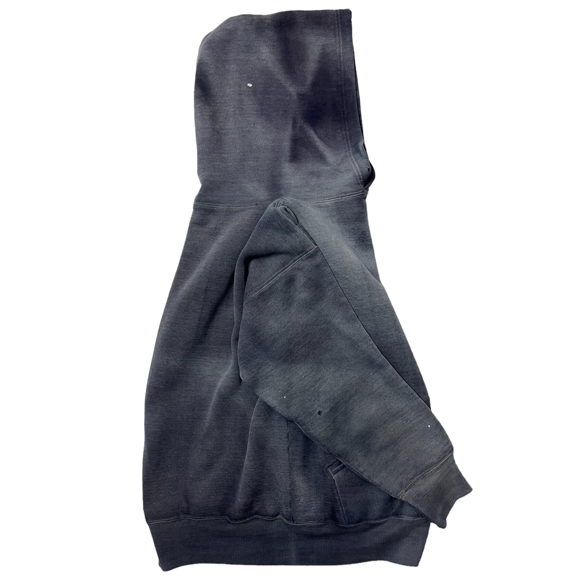 ‘70s Russell Sun Faded Double-Face Hooded Sweatshirt - Ghost Gray/Faded Navy - S