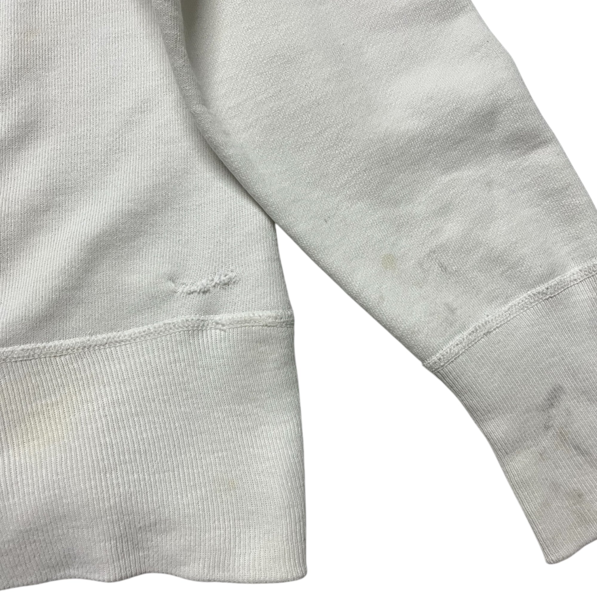 1950/60s ‘Bladensburg Blades’ 1/4 Zip Sweatshirt - White - M/L