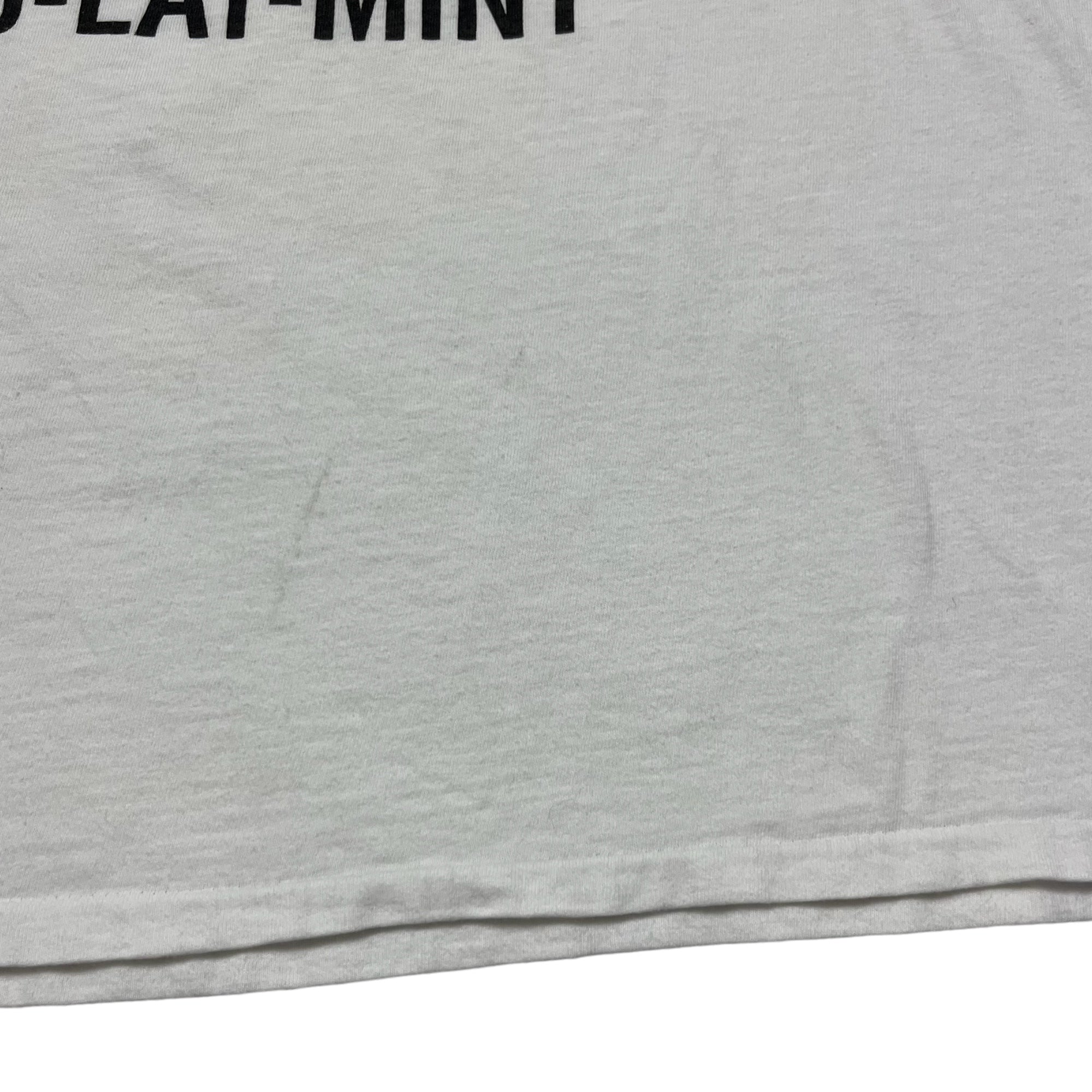 ‘90s Mint Snuff ‘Practice Safe Snuff’ T-Shirt - White - XL