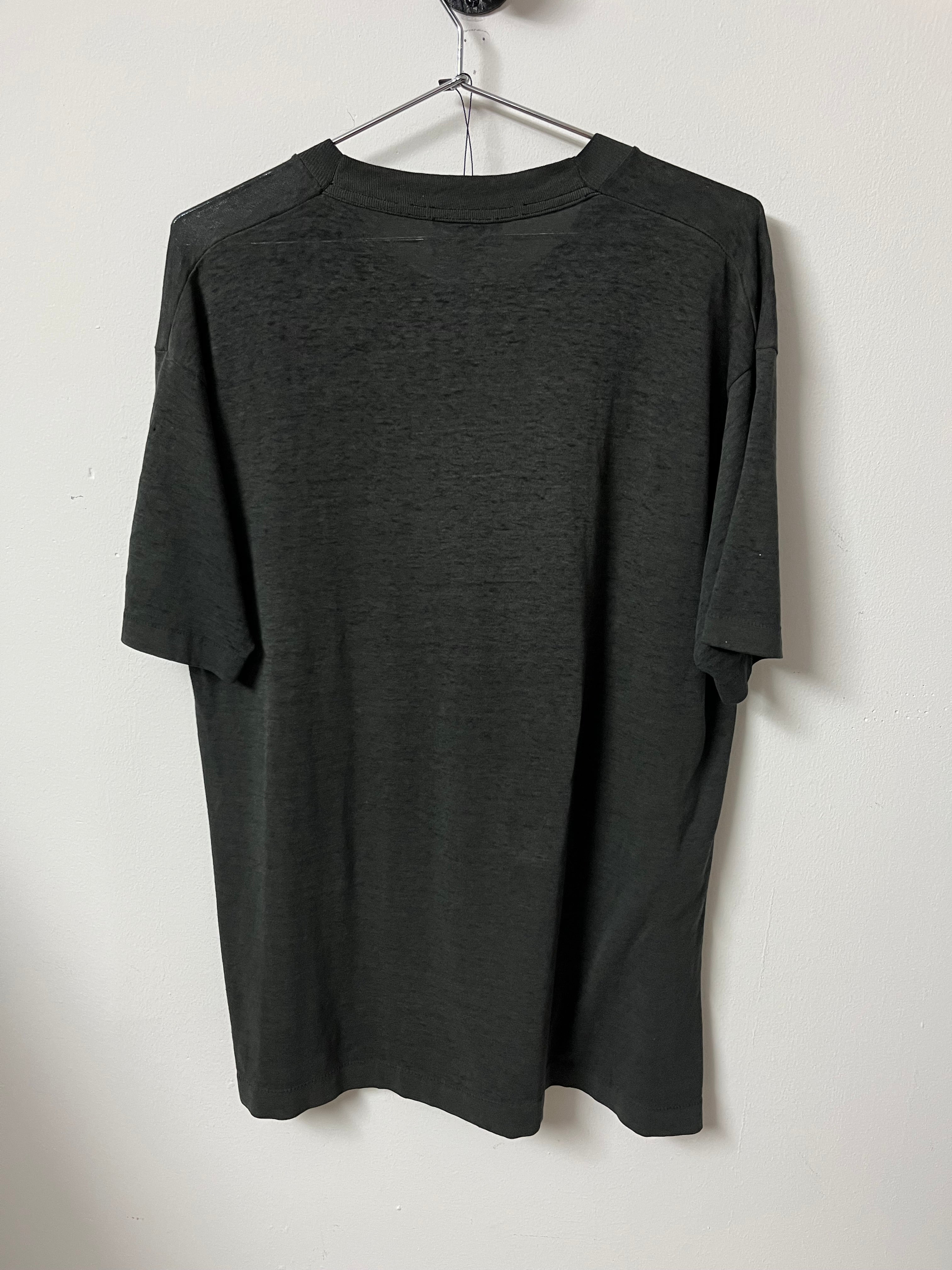 1980s Distressed Chicago Police Bomb and Arson T-Shirt - Faded Black - XL