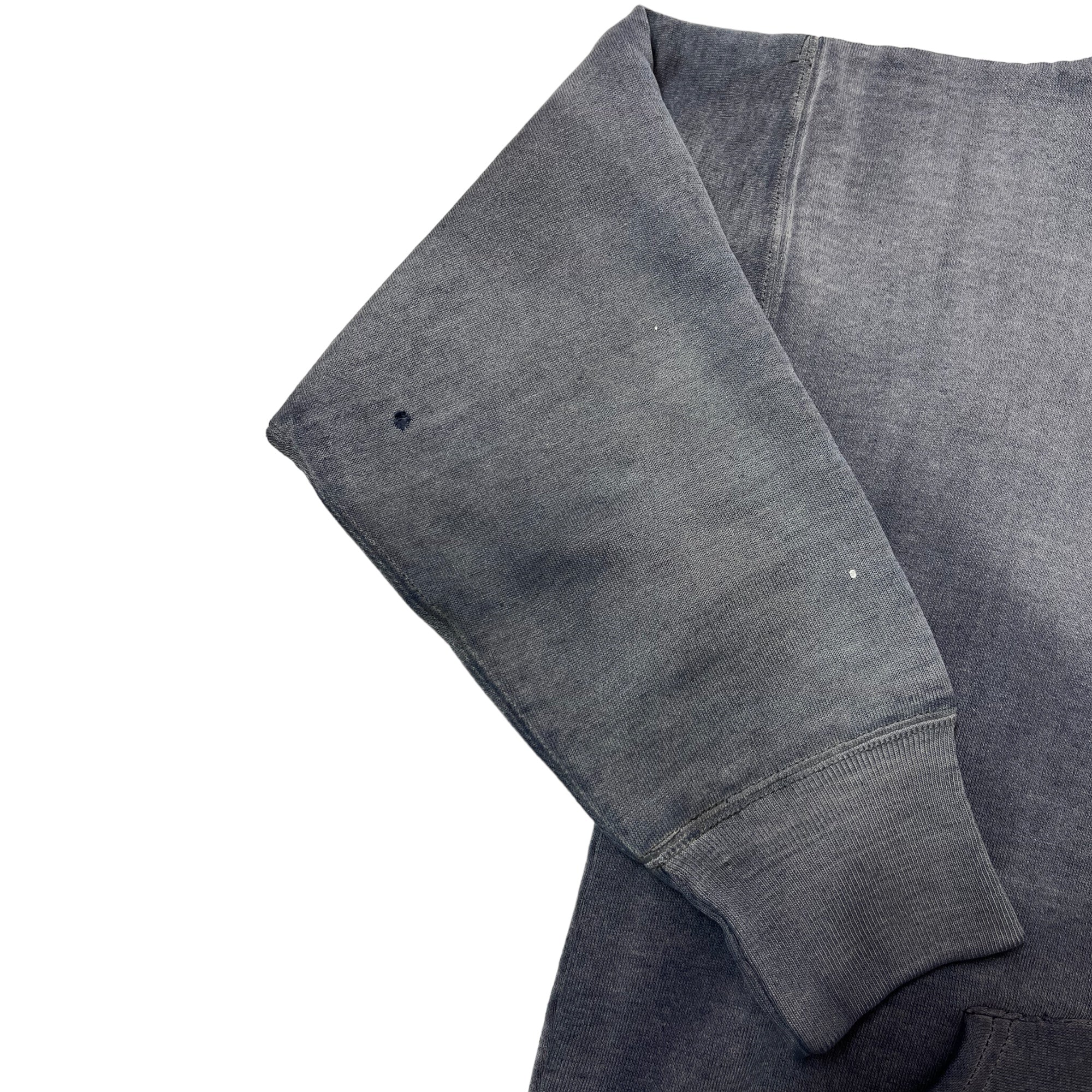 ‘70s Russell Sun Faded Double-Face Hooded Sweatshirt - Ghost Gray/Faded Navy - S