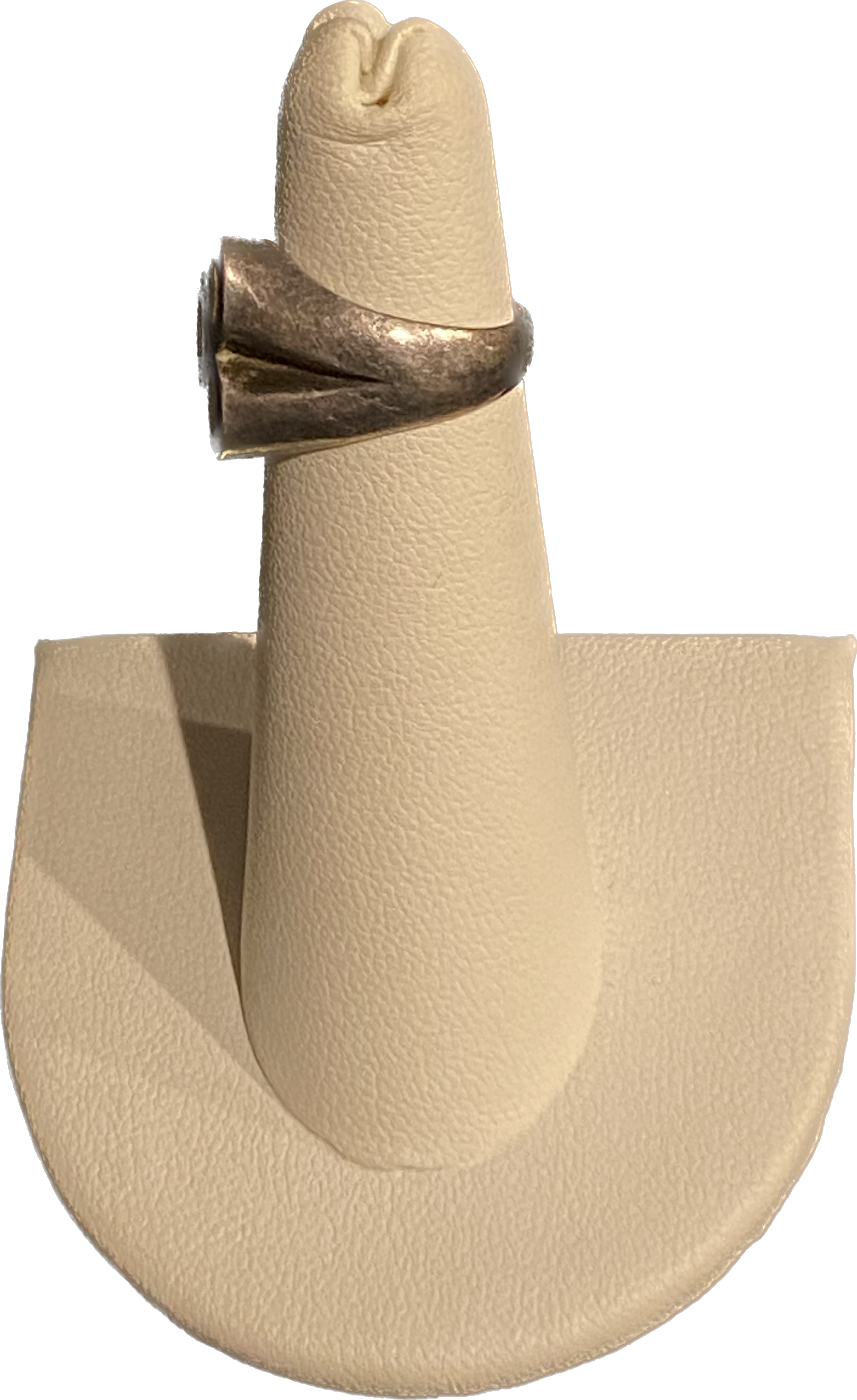 Mid-Century Style Enamel Ring - Sterling Silver .925