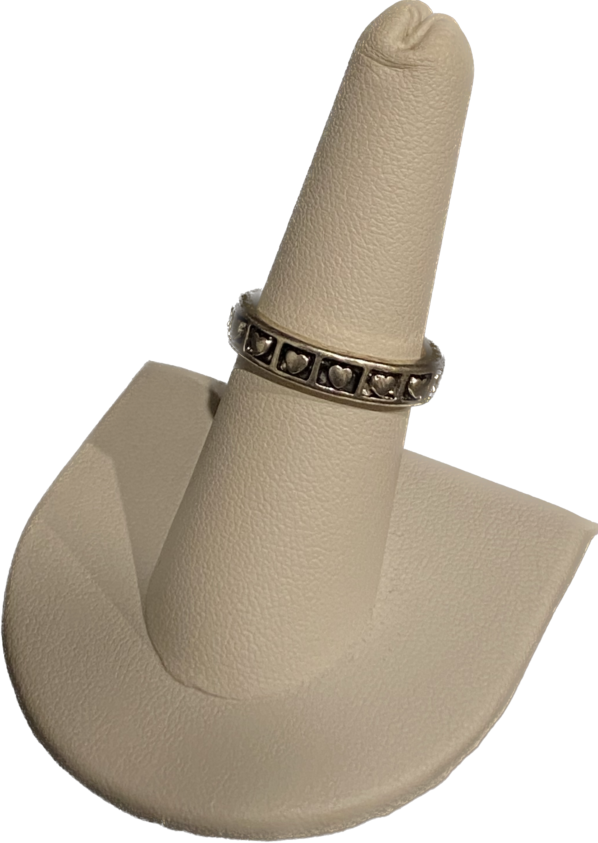Annular Heart Ring - Sterling Silver .925