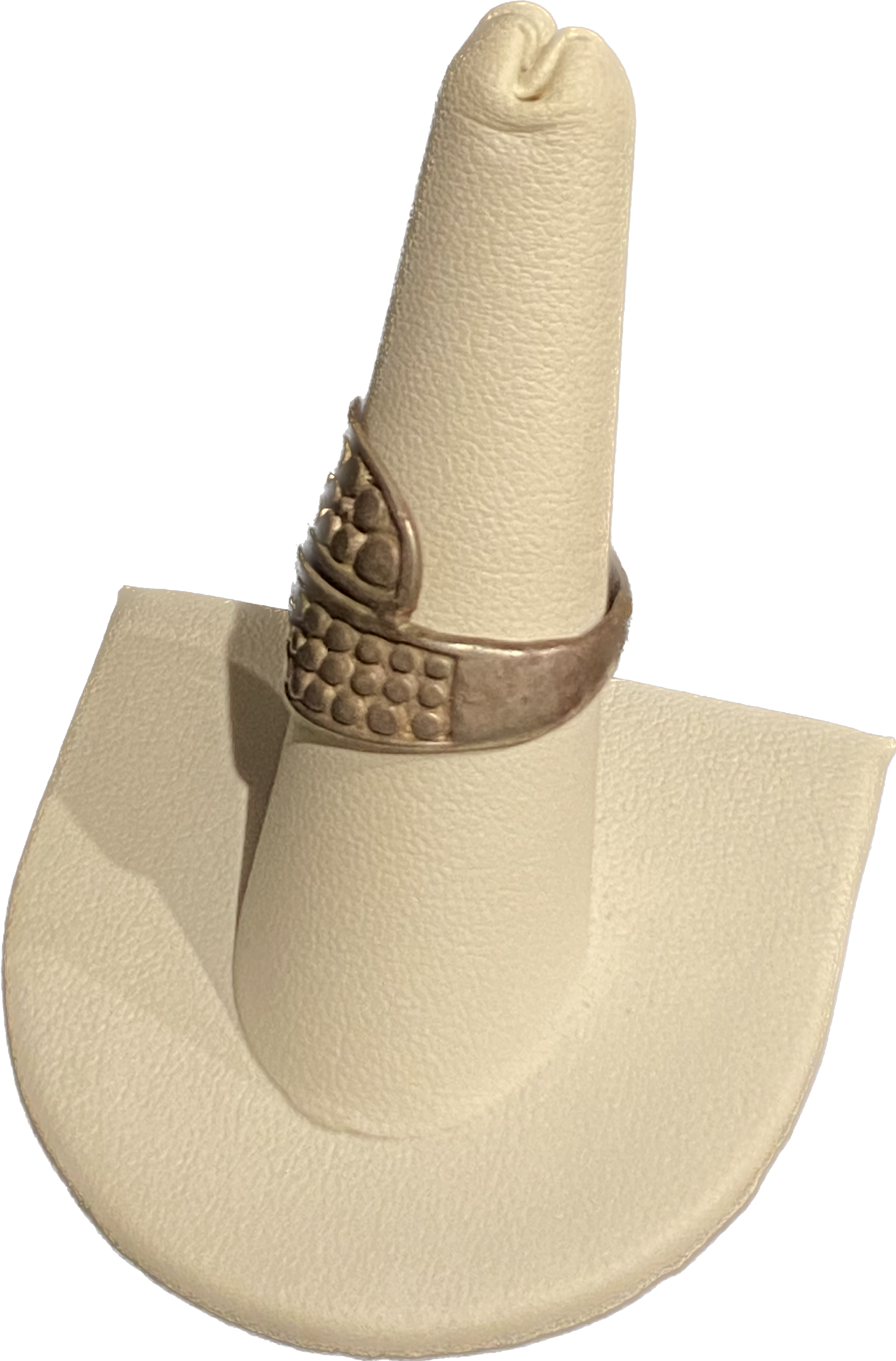 Stippled Wrap Ring -  Sterling Silver - .925