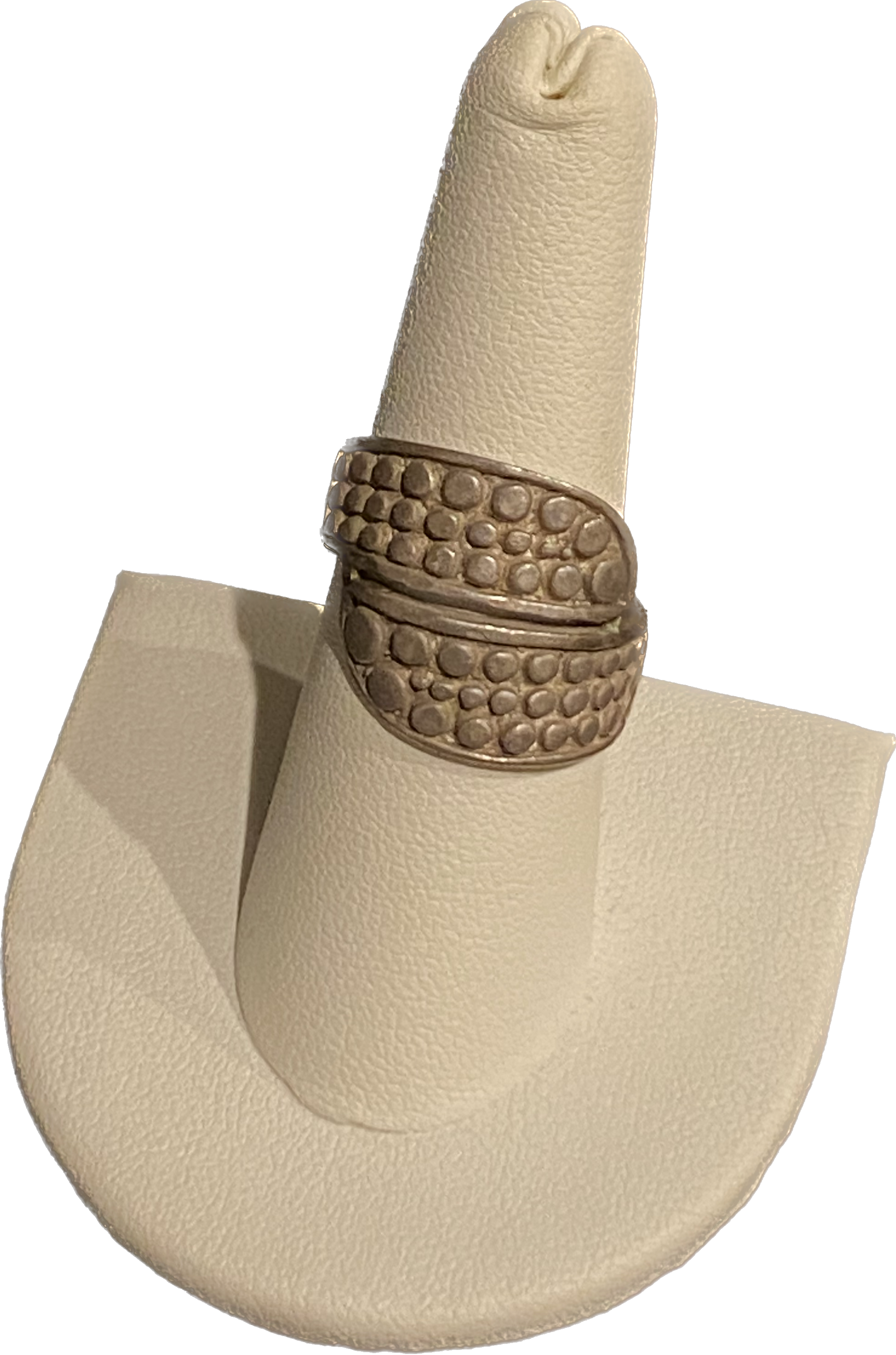 Stippled Wrap Ring -  Sterling Silver - .925