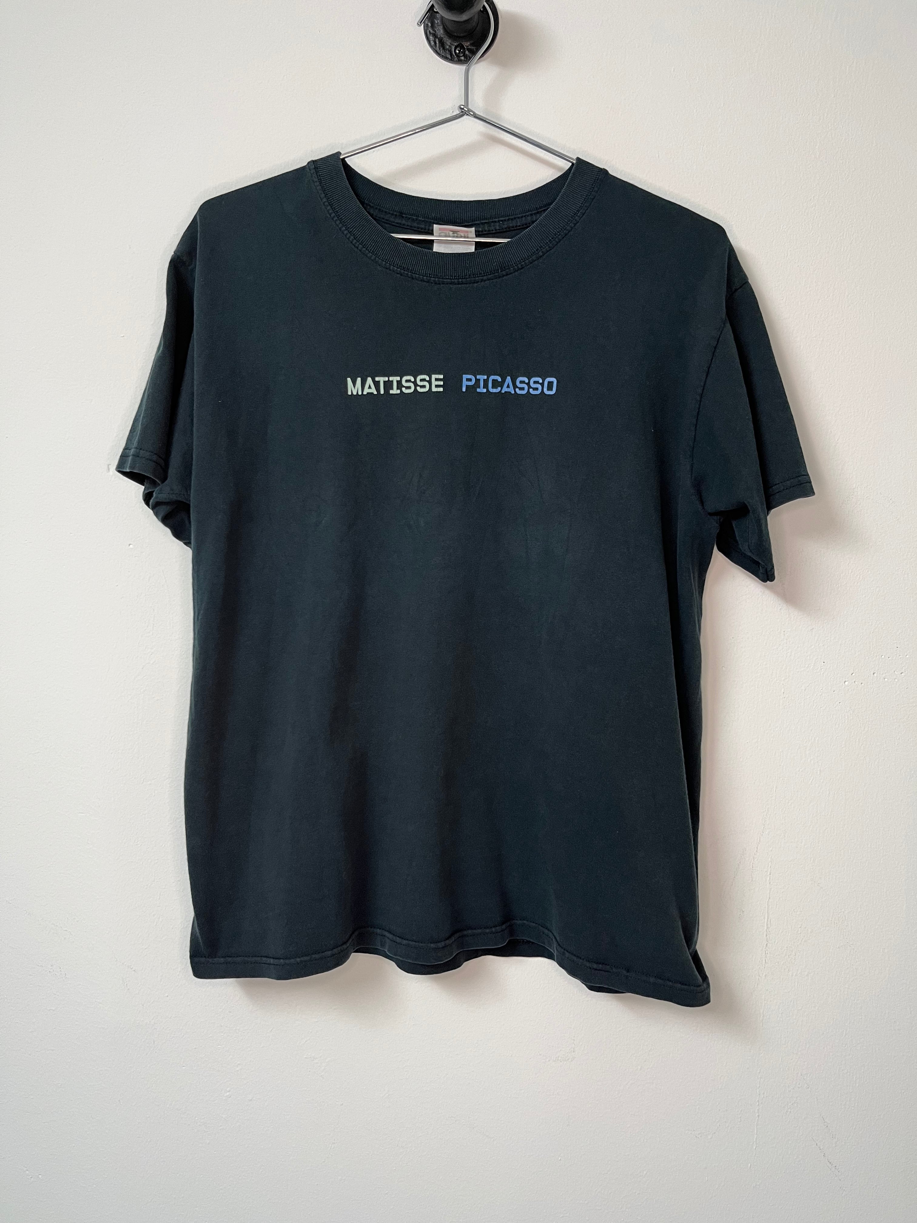 2003 Matisse Picasso MOMA Art T-Shirt - Faded Black - S