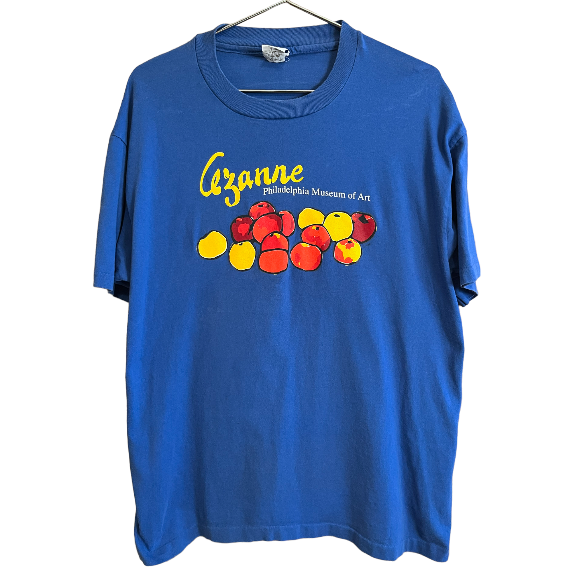 90s Single Stitch Cezanne Still Life Philadelphia Museum of Art T-Shirt - Blue - L/XL