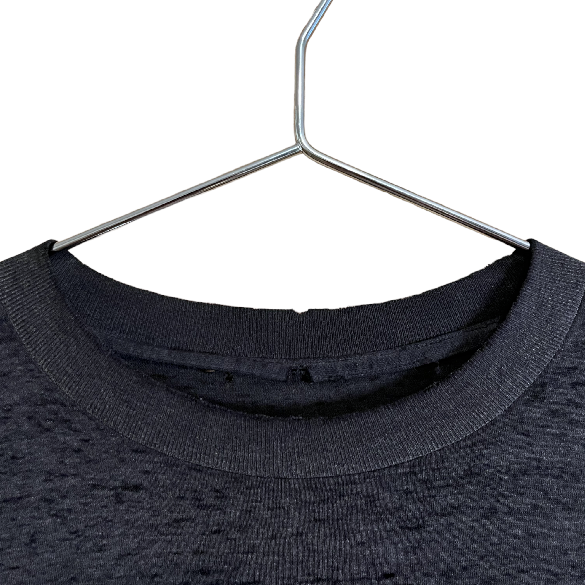 1989 Good Guys Wear Black Harley-Davidson Distressed T-Shirt - Faded Black - XL