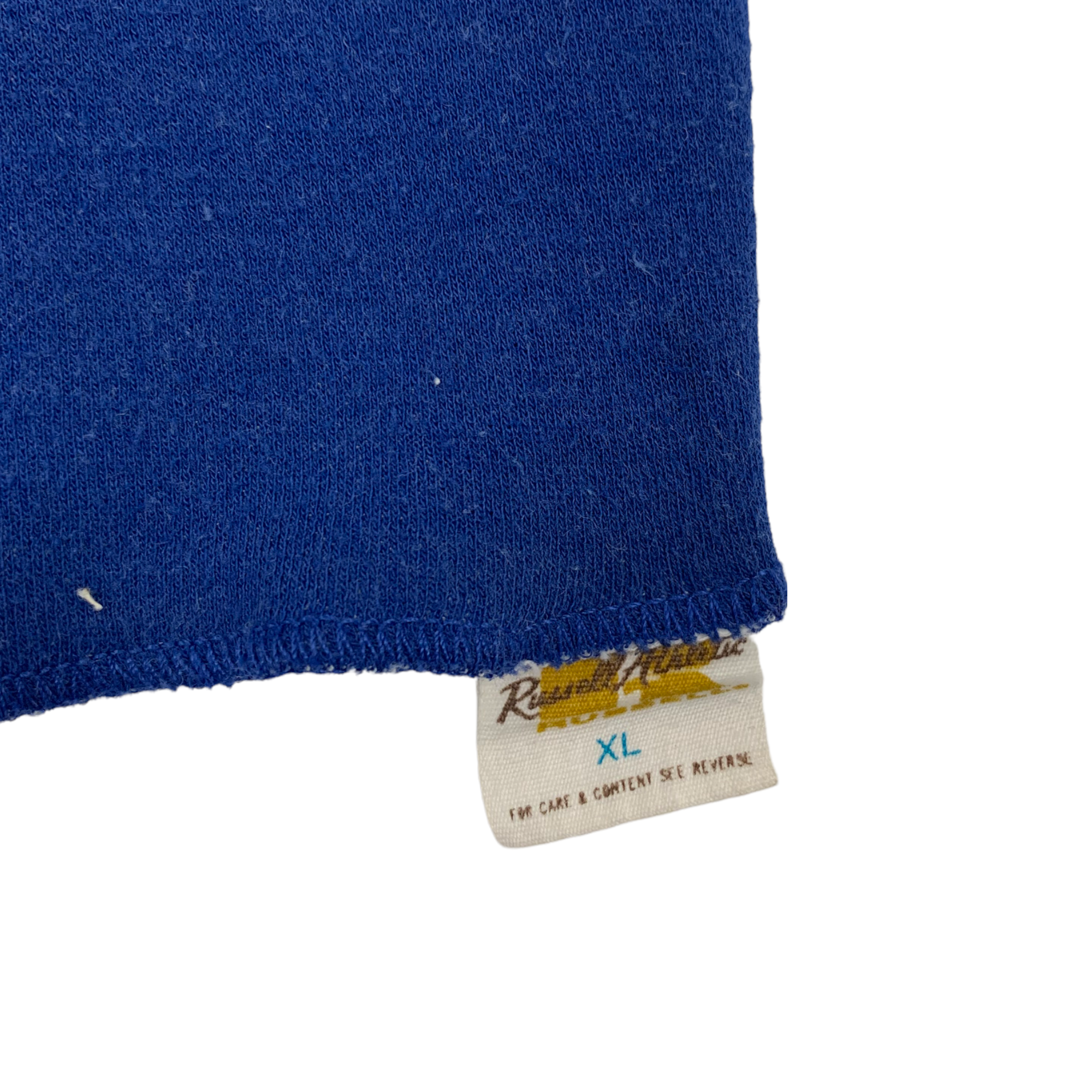 1980s REO Speedwagon Russell Gold Tag Tank - Royal Blue - L/XL