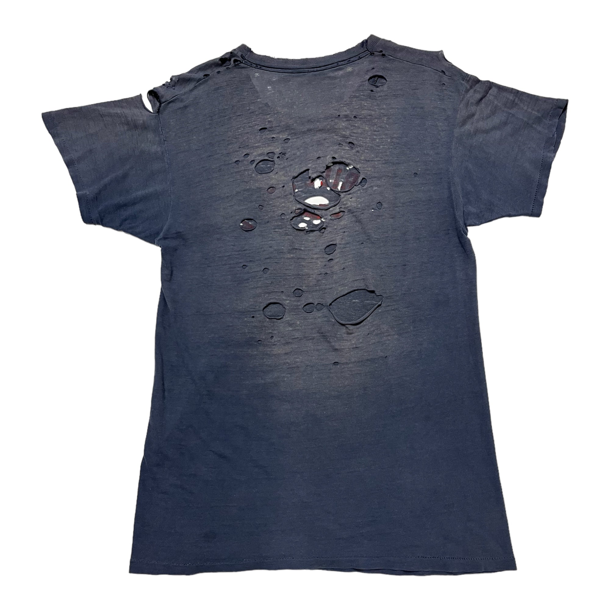 1970s ‘Mr. Bill Show’ Thrashed T-Shirt - Faded Navy - M/L