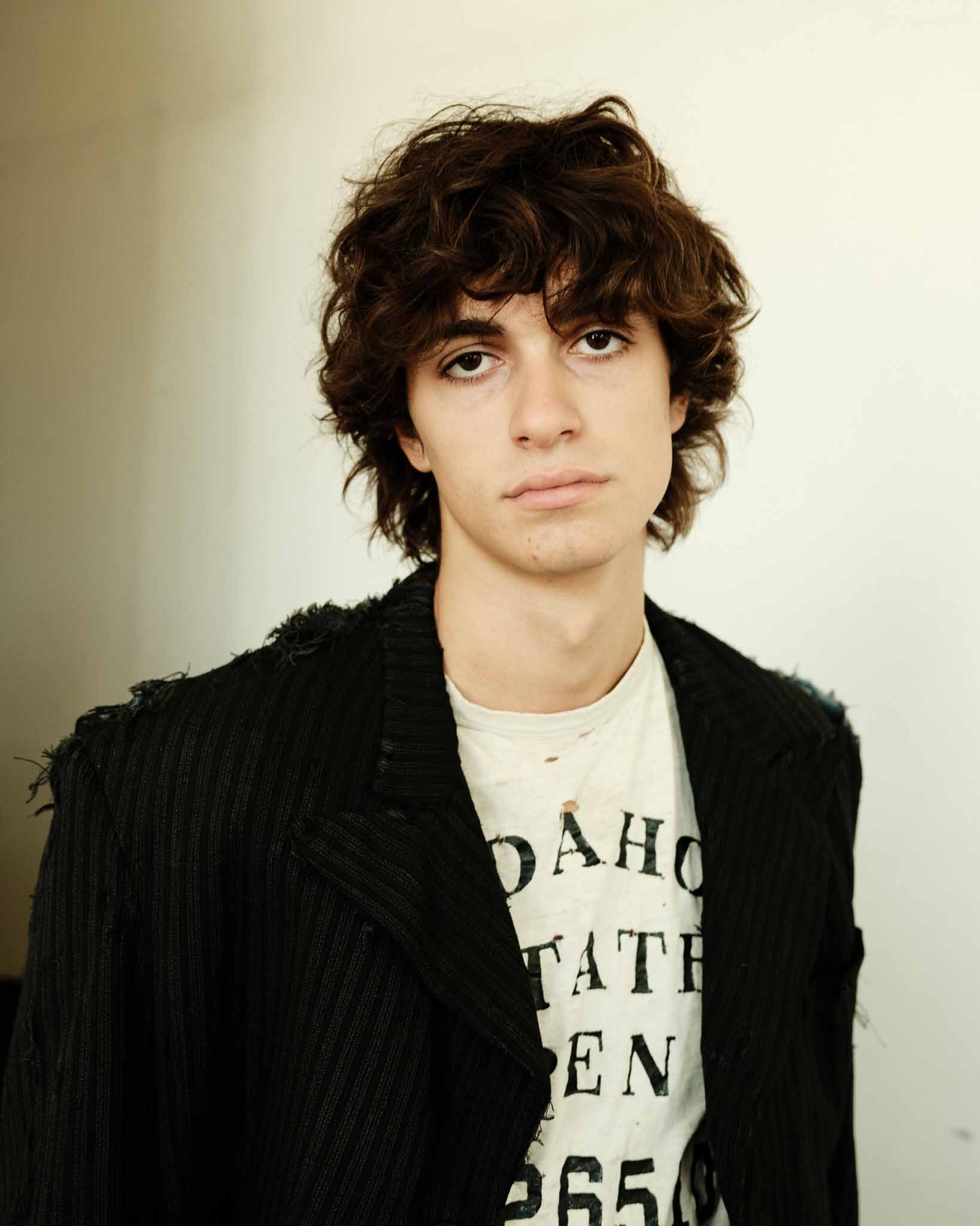 1920s Thrashed French Pinstripe Blazer/Suit Jacket - Black/Charcoal - 44R