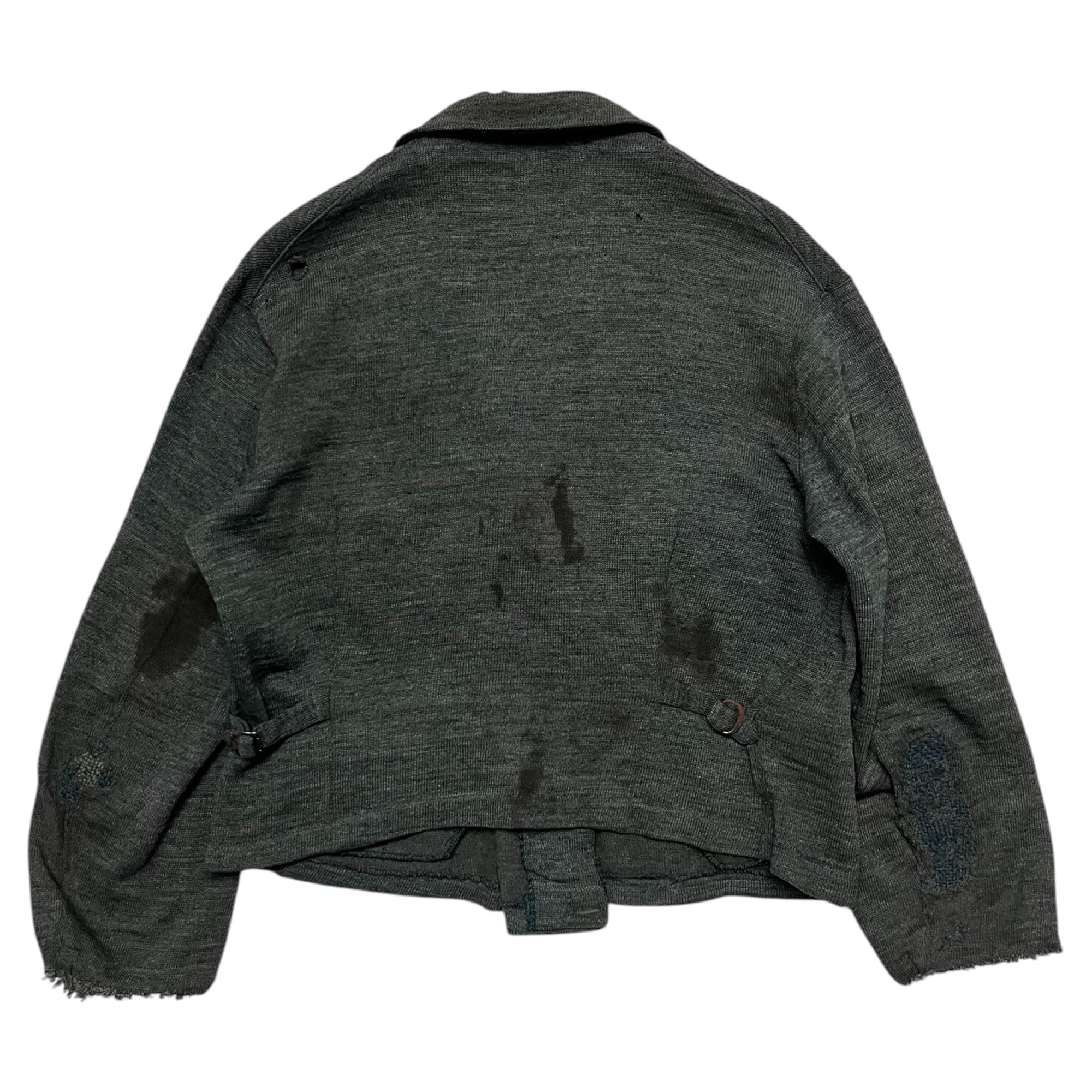 1920/30s German Exercise/Athletics Knit Jacket - Shades of Green - S/M/L
