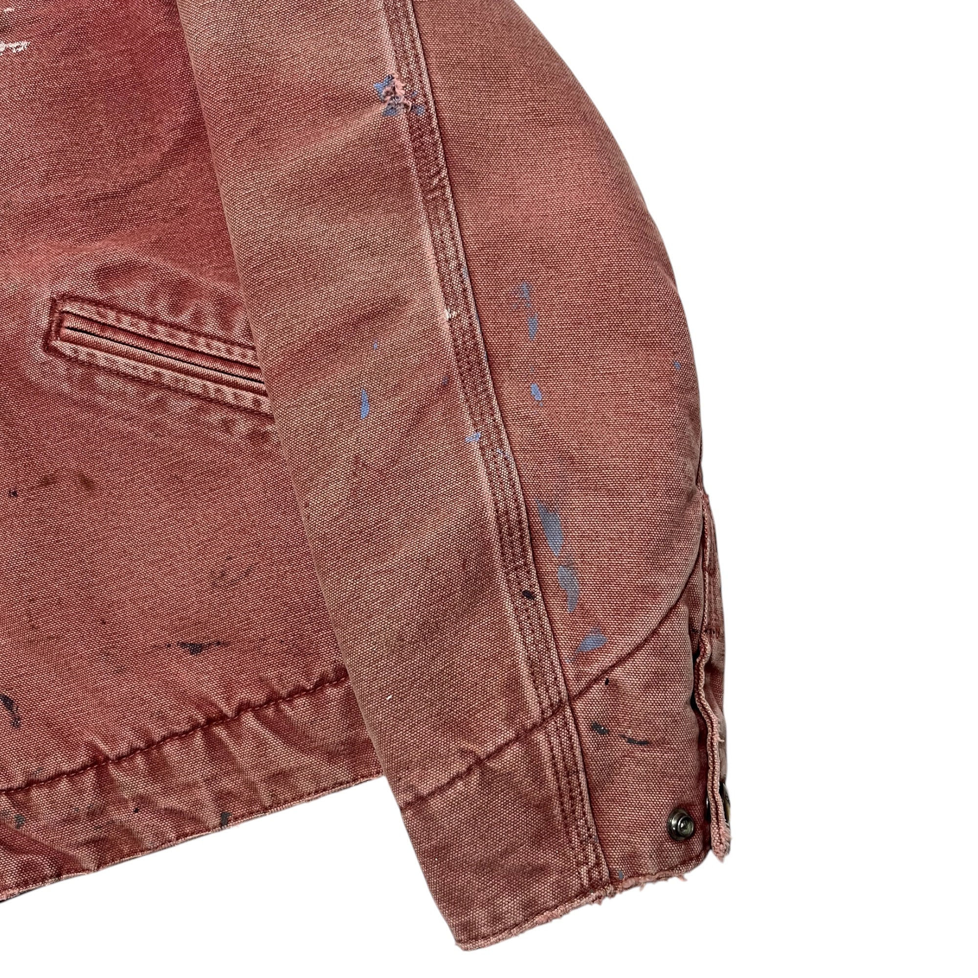 ‘90s Distressed J097 Carhartt Detroit Jacket - Dusty Rose - S