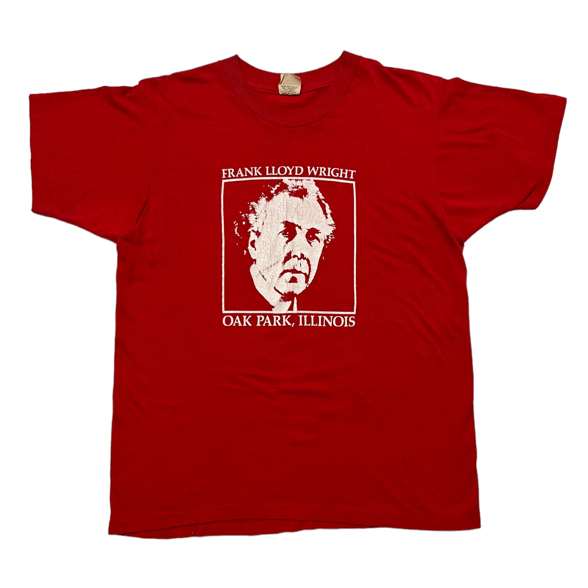 1980s/90s Frank Lloyd Wright ‘Oak Park, Illinois’ T-Shirt - Crimson Red - M