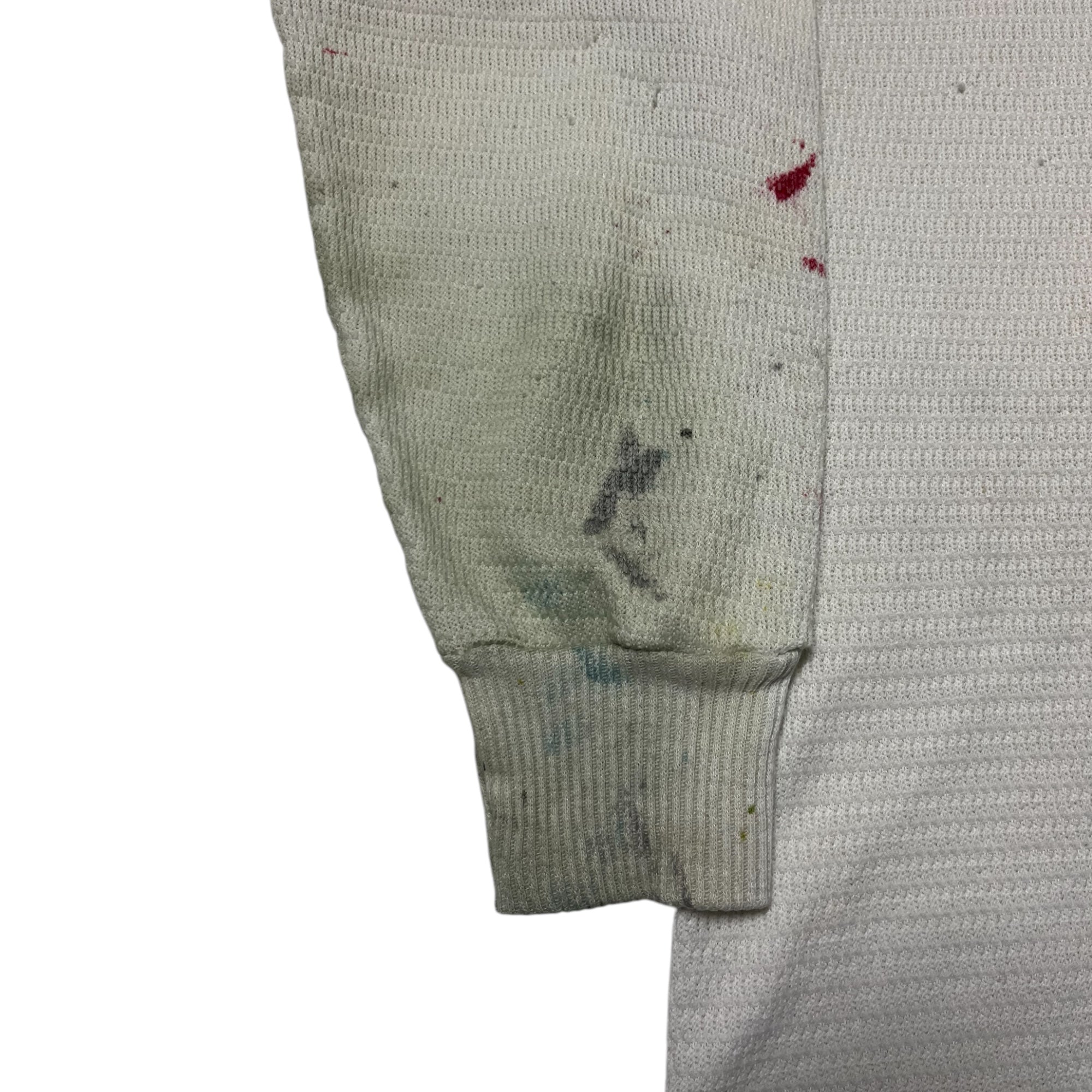 ‘70s/80s Distressed Painter Thermal - Dirty White - XL