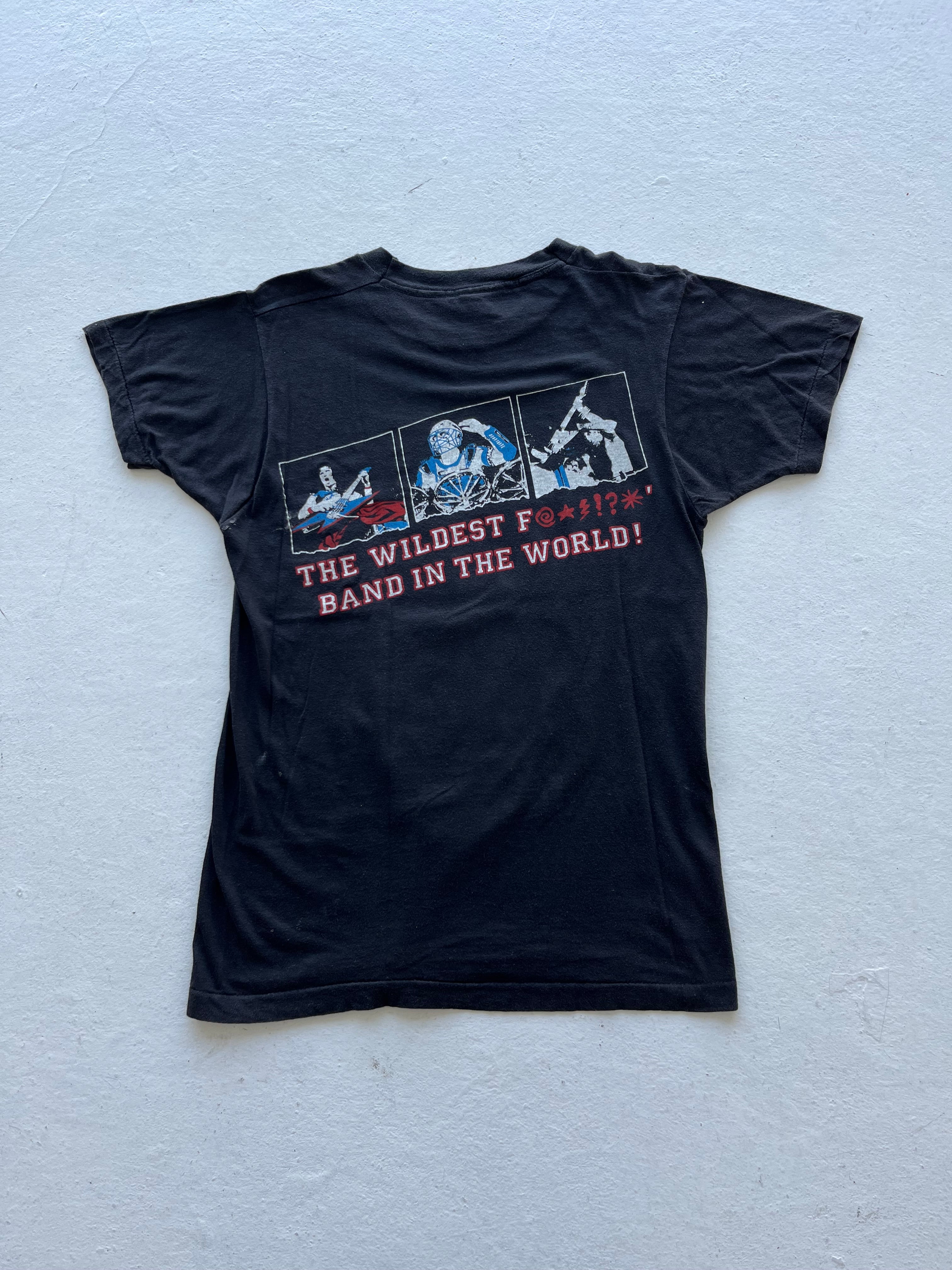 1984 Raven ‘Mad’ British Metal Band/Tour Shirt - Black - M