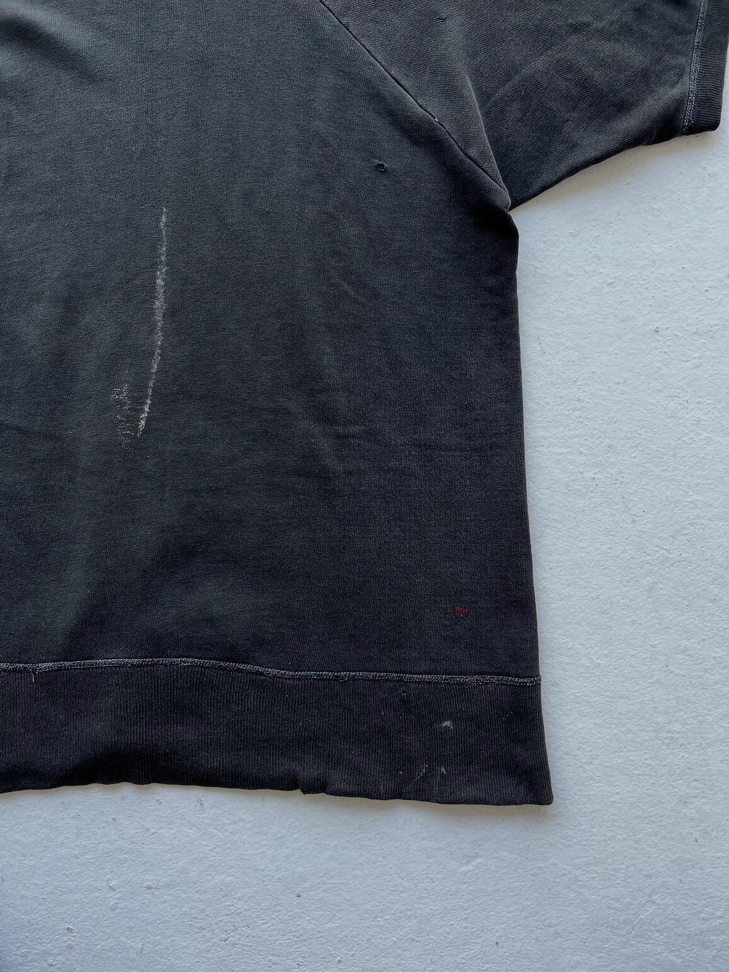 ‘60s Hanes ‘Breeze Shield’ Distressed Crewneck Sweatshirt - Faded Black - M