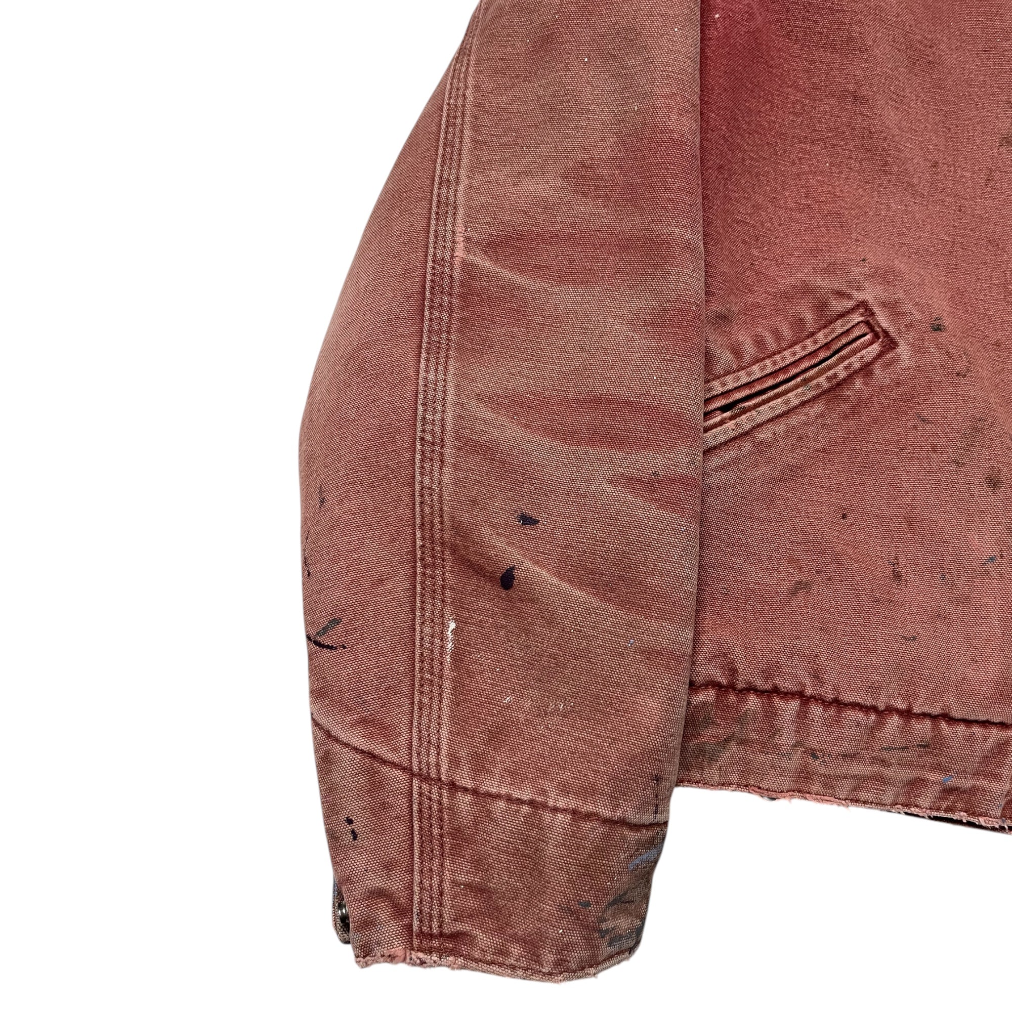 ‘90s Distressed J097 Carhartt Detroit Jacket - Dusty Rose - S