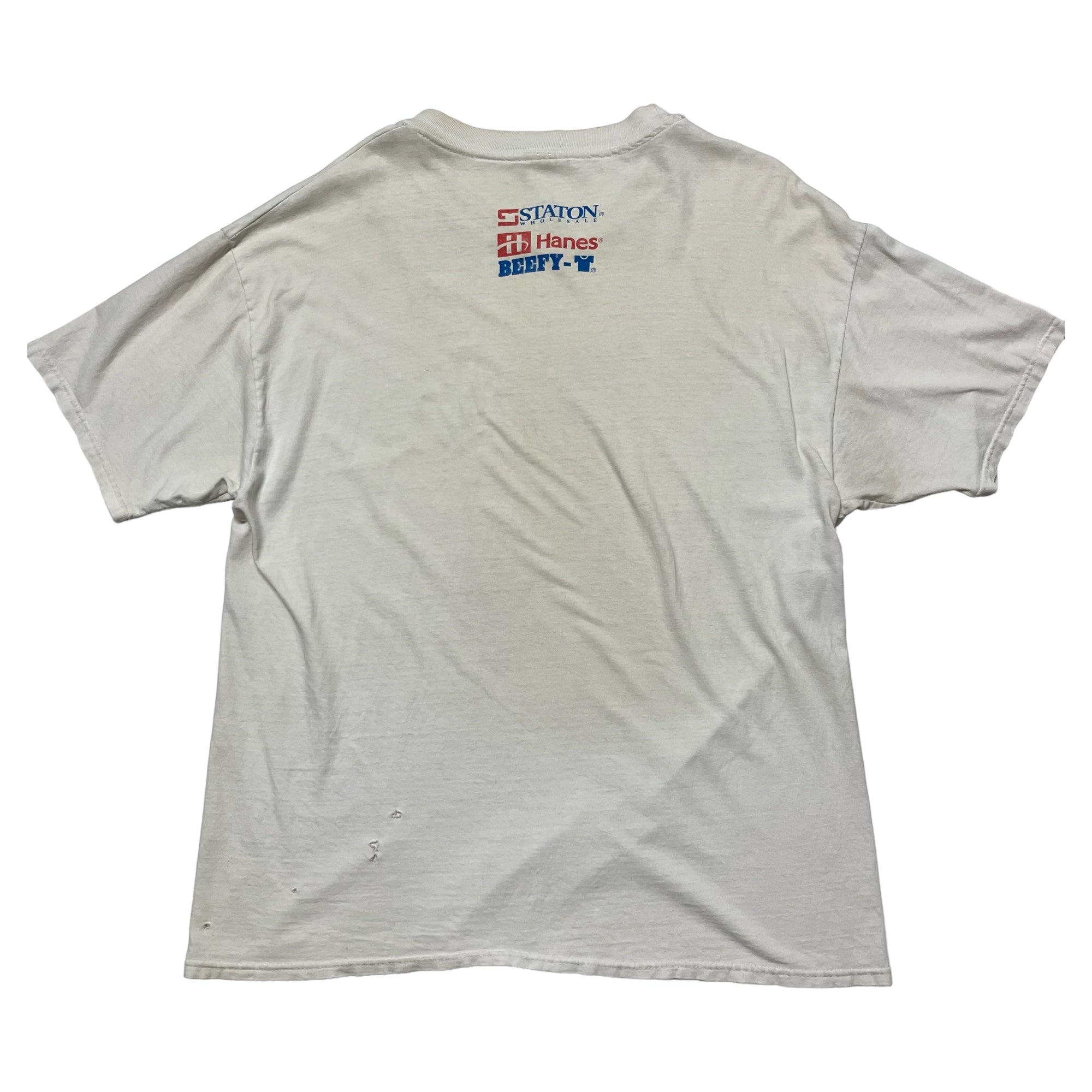 ‘90s Hanes Beefy-T ‘Luxuriously Soft Hand’ Promo T-Shirt - White - XL