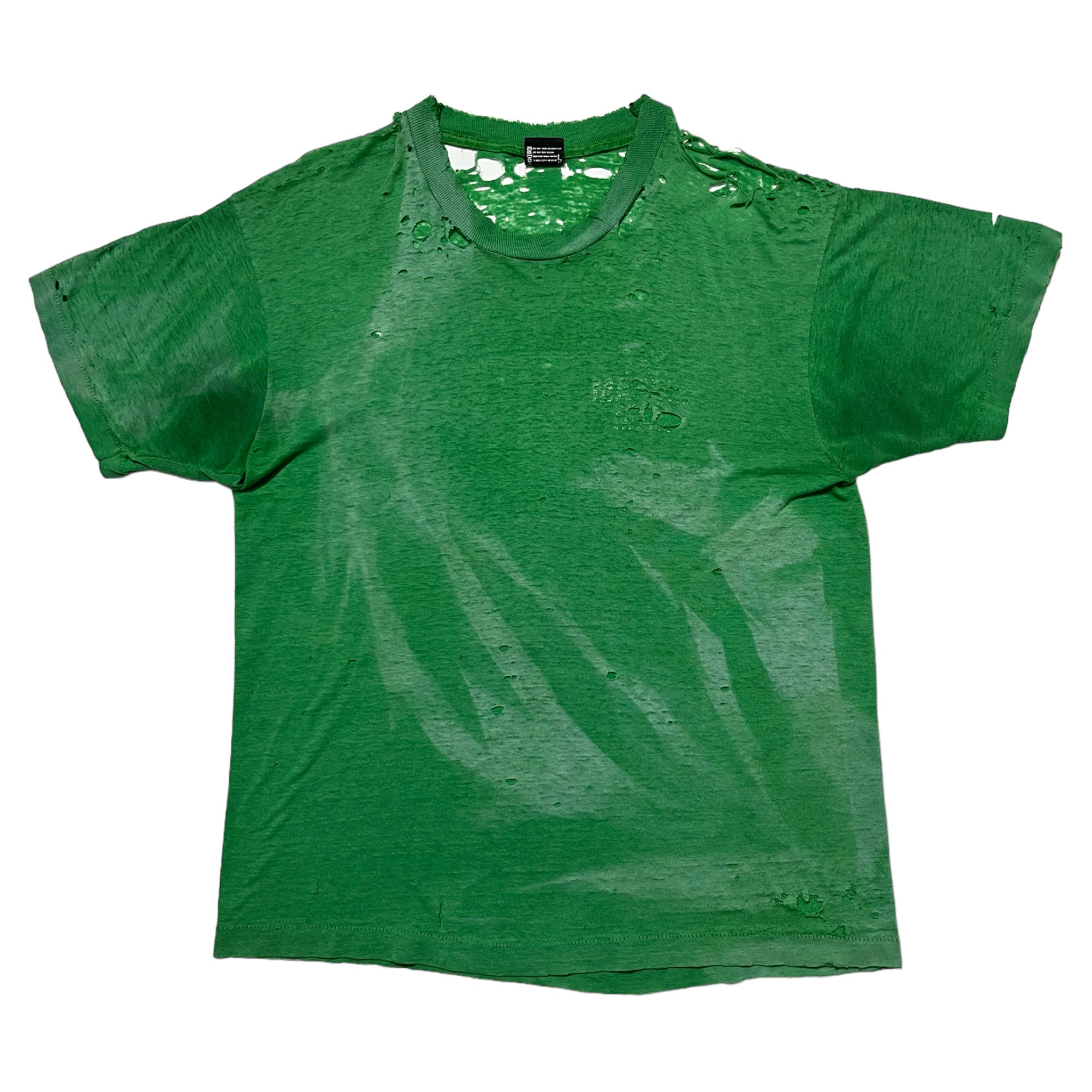 Thrashed & Sun Drenched ‘Architectural Marble’ T-Shirt - Faded Kelly Green - L/XL
