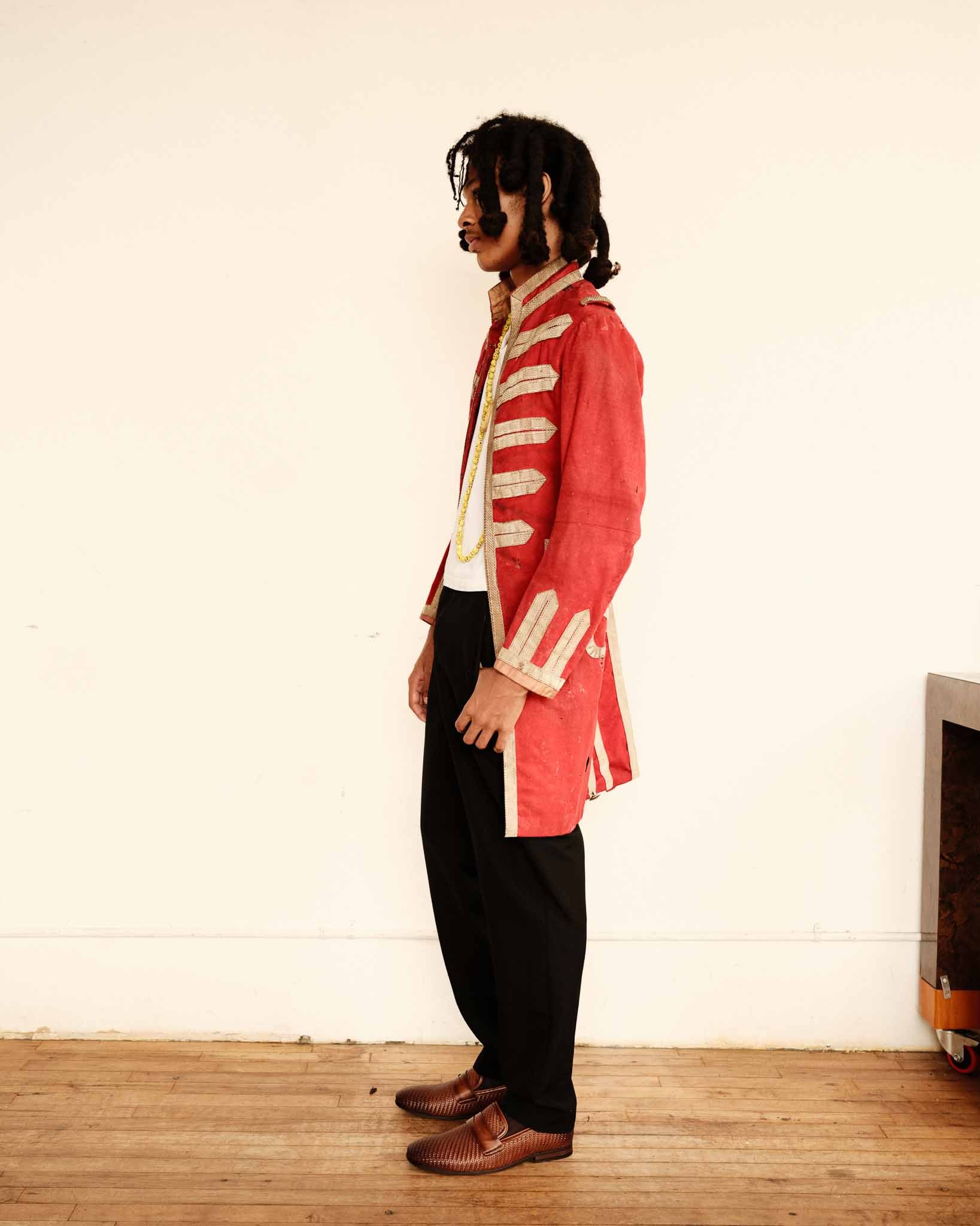 19th Century (1800s) Swiss Guard Church Uniform/Jacket with Sash - Deep Red - 38S